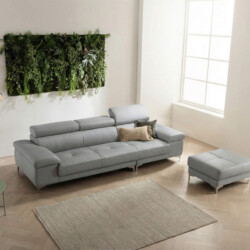 Sofa BRIO – Sofa Da Dáng Văng Hiện Đại Đa Chức Năng Tựa Đầu Điều Chỉnh
