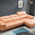 Sofa CENTERRA - Sofa Góc Bọc Da Thiết Kế Tựa Đầu Thông Minh