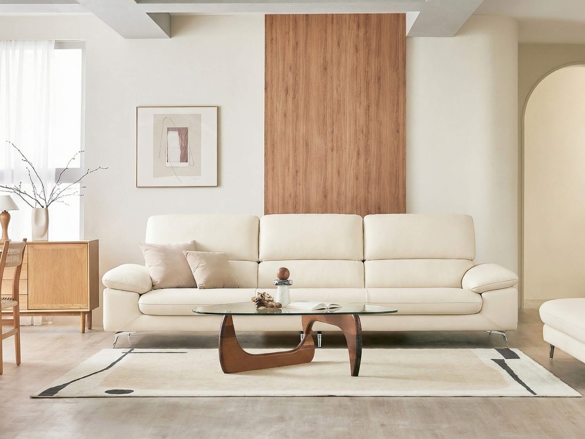 Sofa COMFORA - Sofa Băng Cao Cấp Tinh Tế Tay Vịn Thấp Thoải Mái
