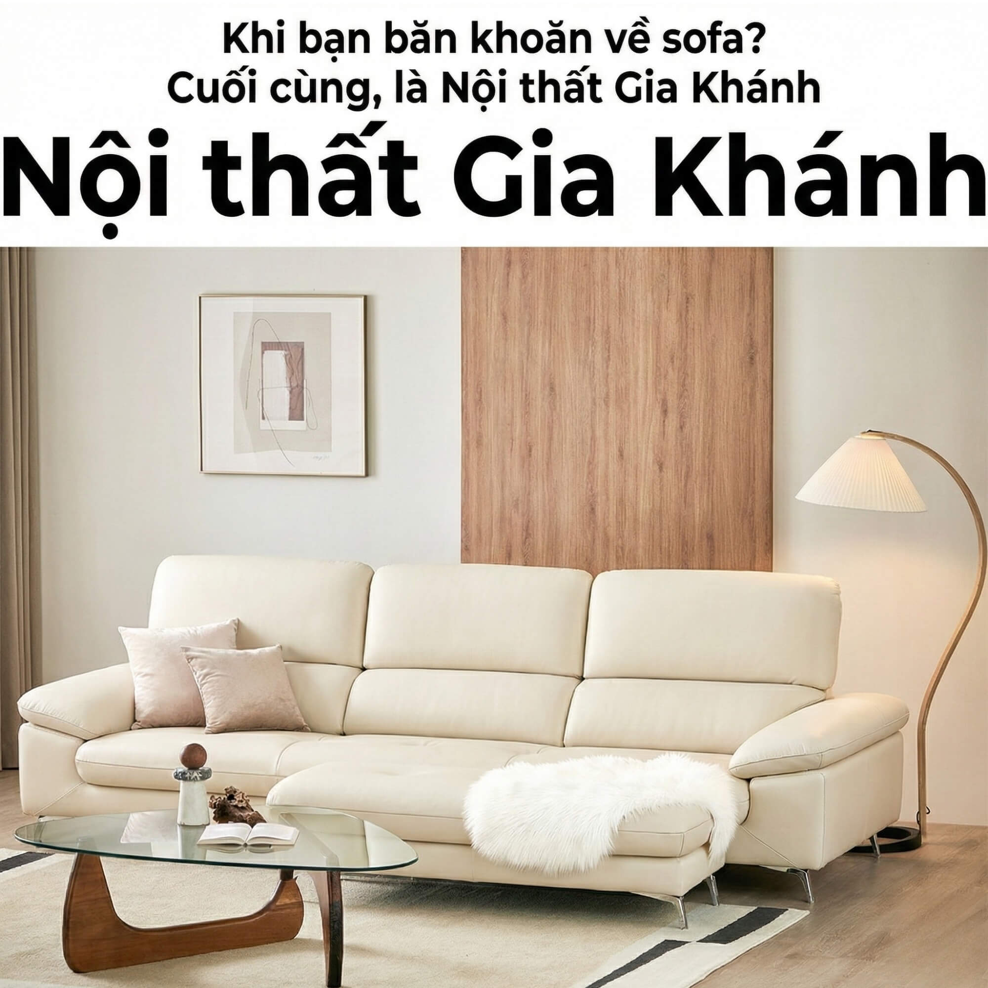 Sofa COMFORA - Sofa Băng Cao Cấp Tinh Tế Tay Vịn Thấp Thoải Mái