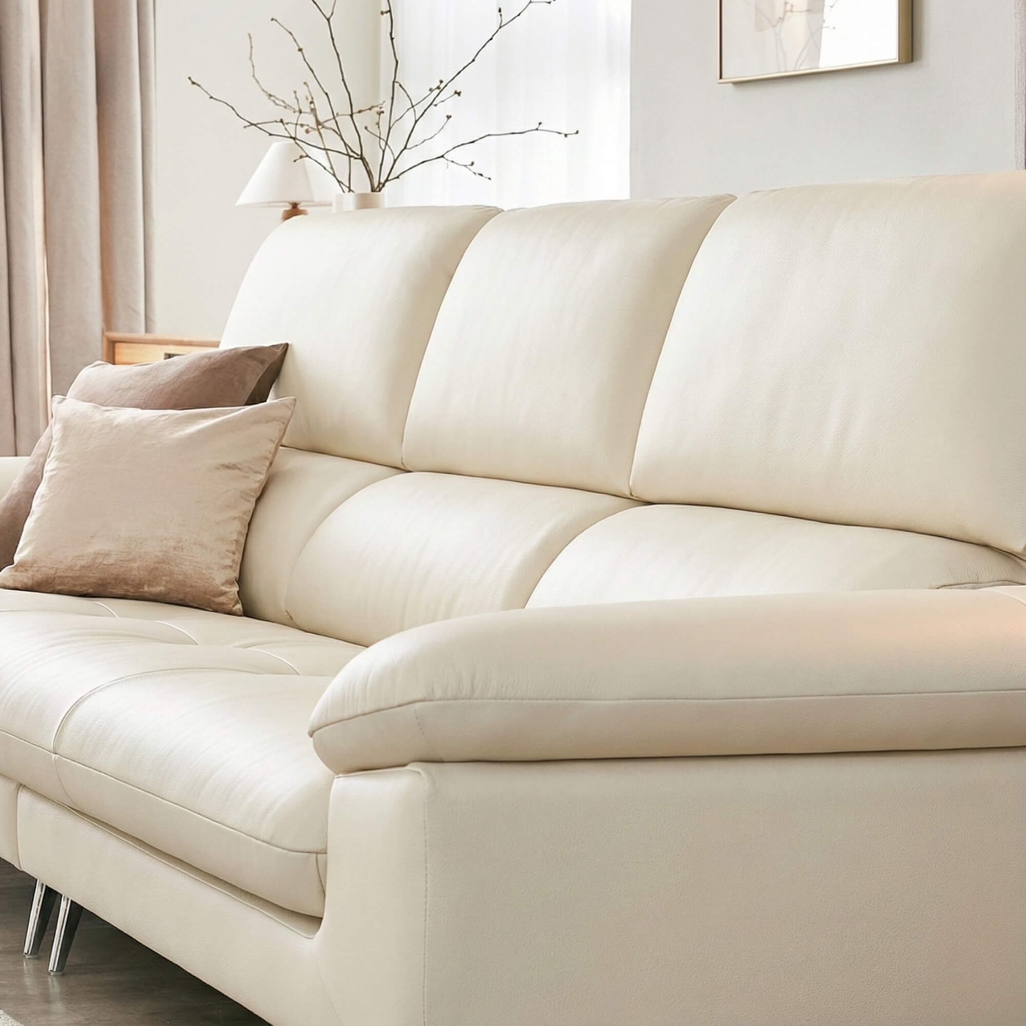 Sofa COMFORA - Sofa Băng Cao Cấp Tinh Tế Tay Vịn Thấp Thoải Mái