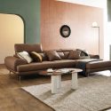 Sofa COZELIA - Sofa Góc Bọc Da Với Tựa Lưng Đa Năng Hiện Đại