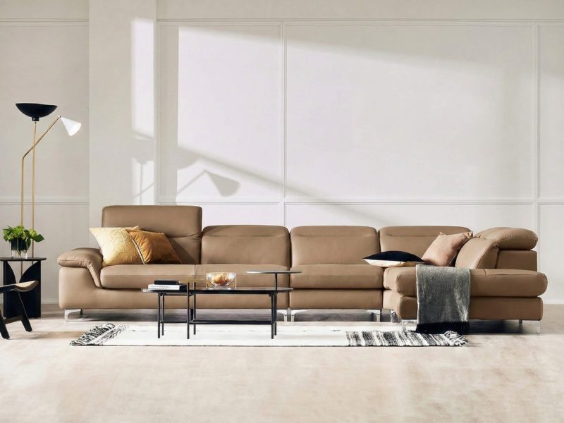 Sofa CUSHIVA – Sofa Da Cao Cấp 6 Chỗ Góc L Hiện Đại Sang Trọng