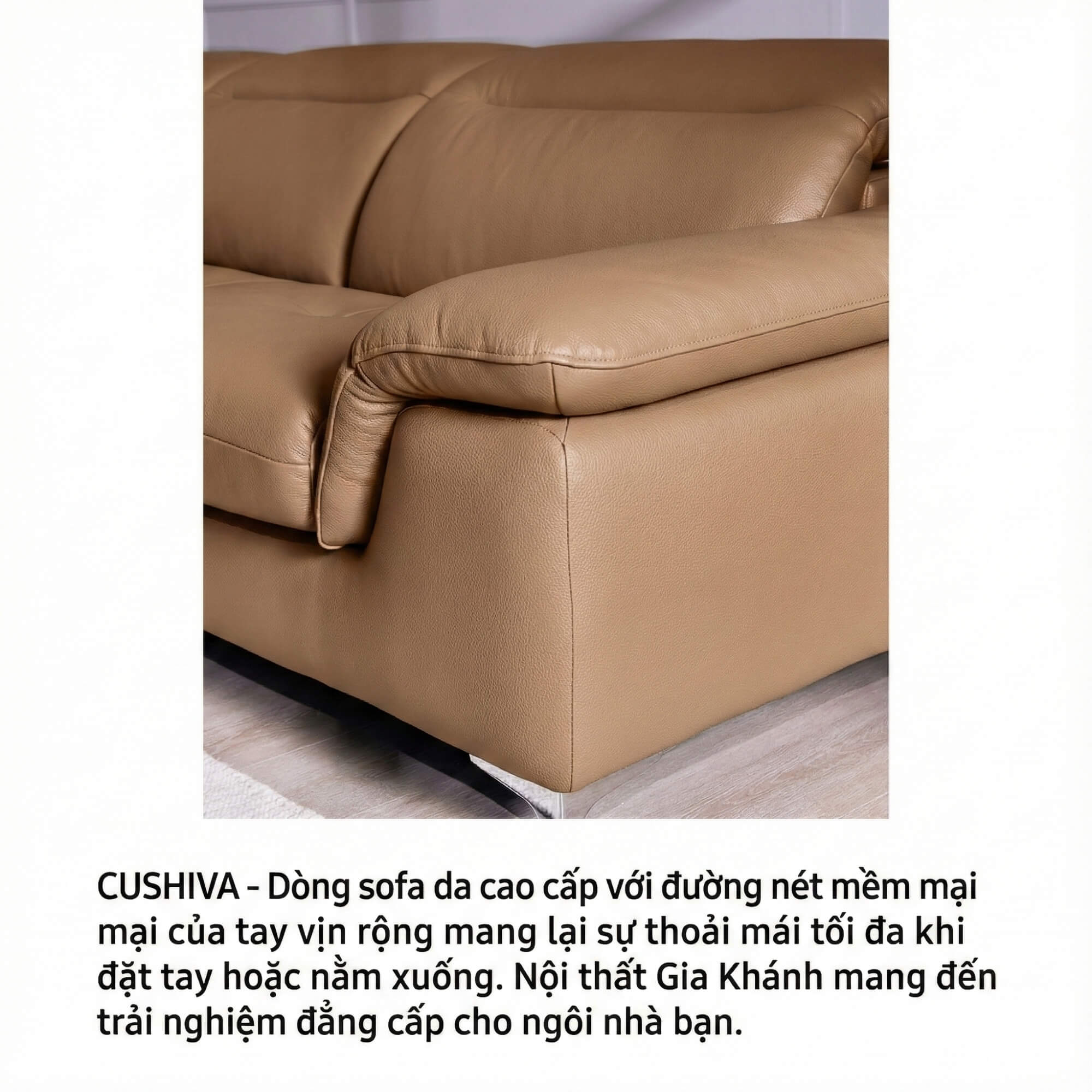 Sofa CUSHIVA – Sofa Da Cao Cấp 6 Chỗ Góc L Hiện Đại Sang Trọng