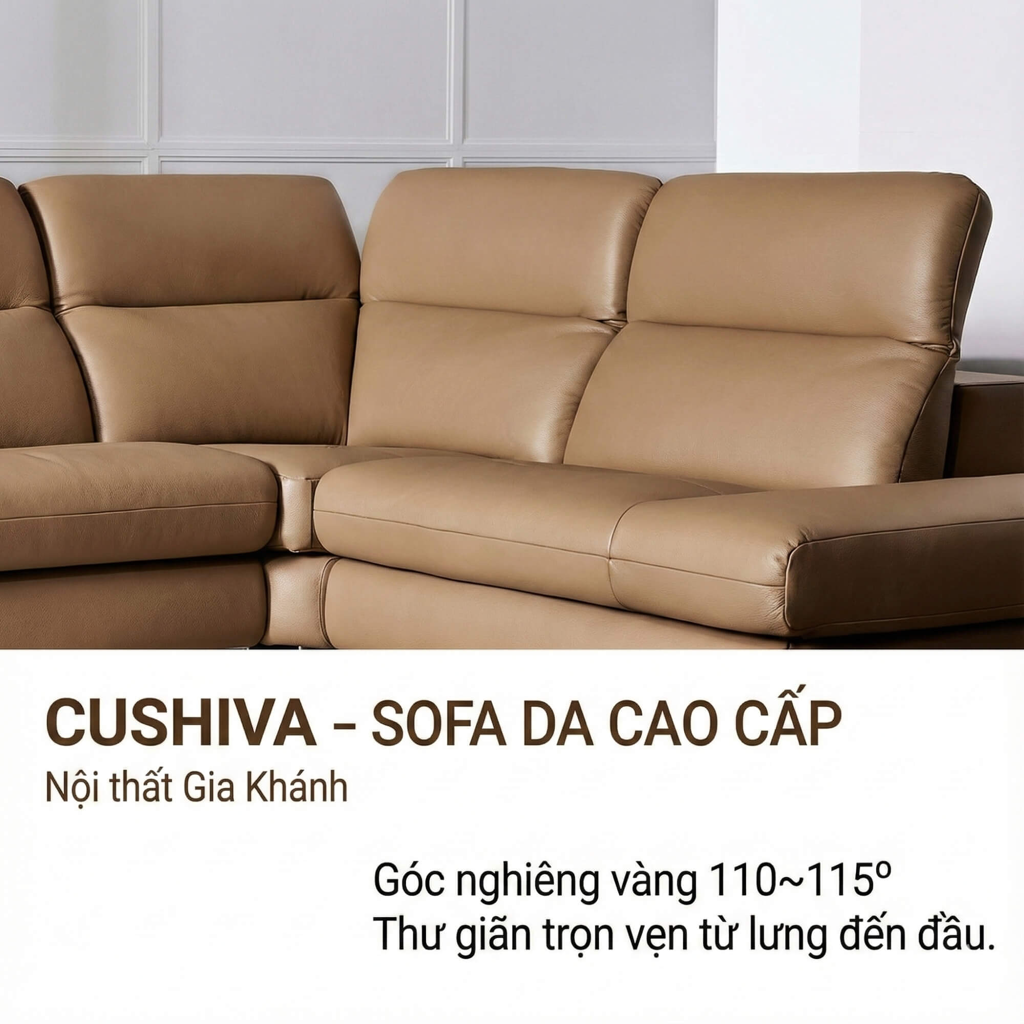Sofa CUSHIVA – Sofa Da Cao Cấp 6 Chỗ Góc L Hiện Đại Sang Trọng