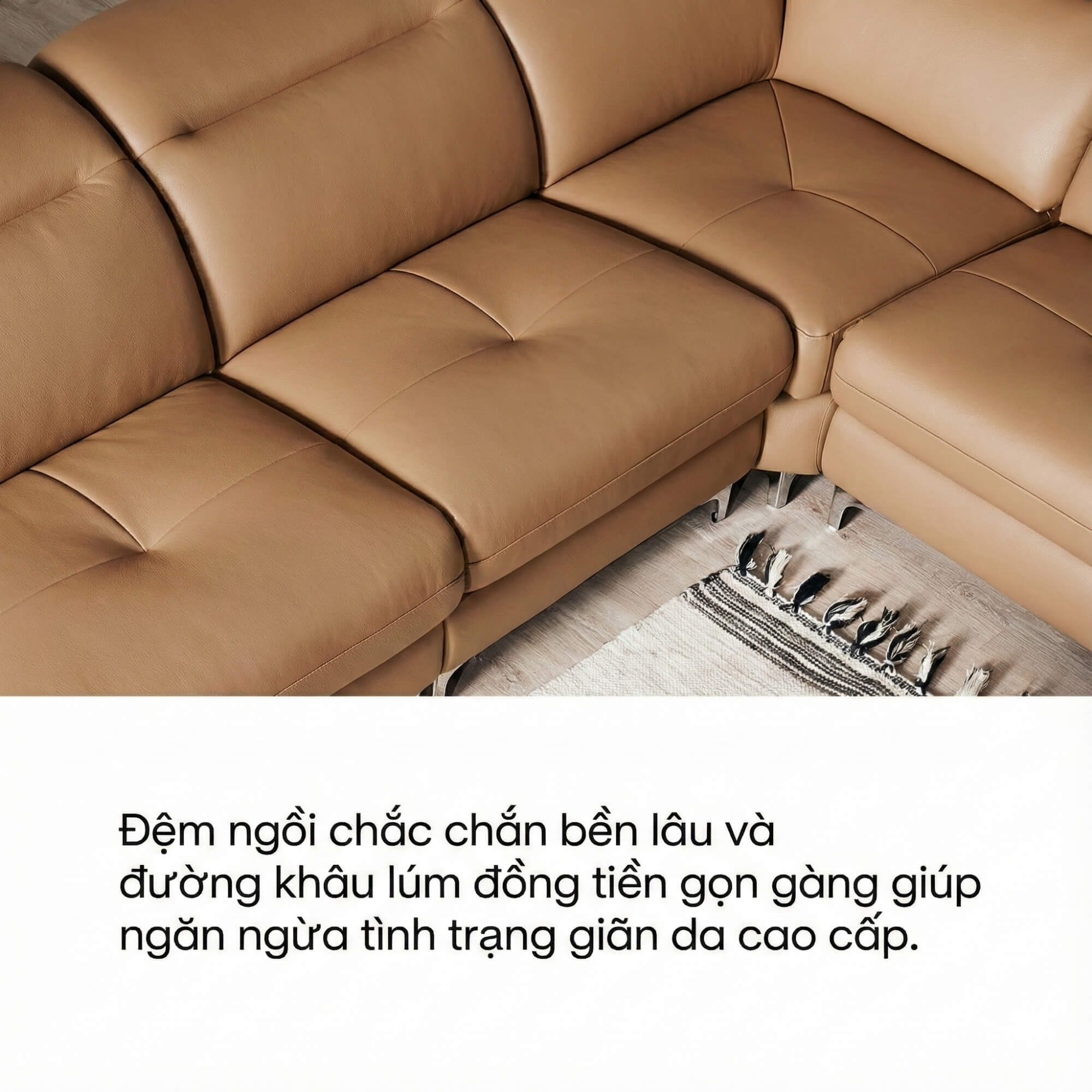 Sofa CUSHIVA – Sofa Da Cao Cấp 6 Chỗ Góc L Hiện Đại Sang Trọng