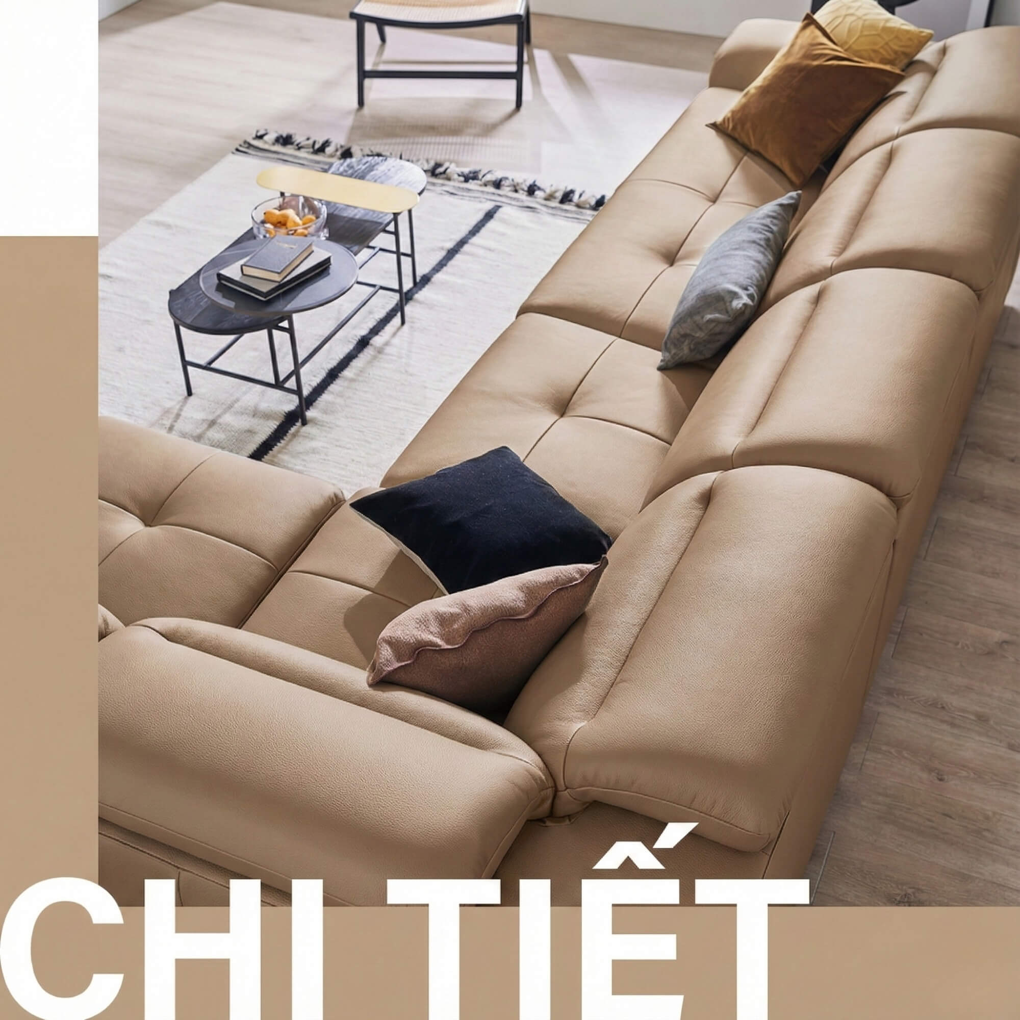 Sofa CUSHIVA – Sofa Da Cao Cấp 6 Chỗ Góc L Hiện Đại Sang Trọng