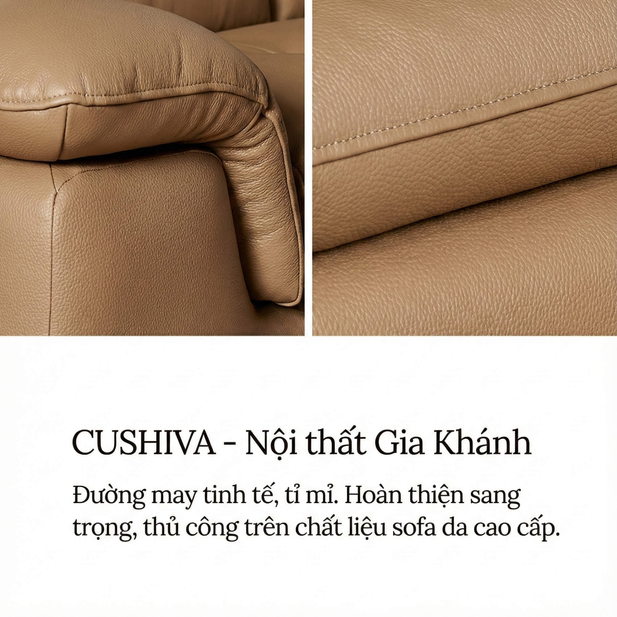 Sofa CUSHIVA – Sofa Da Cao Cấp 6 Chỗ Góc L Hiện Đại Sang Trọng