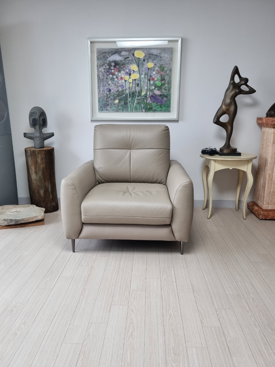 Sofa CUSHY - Sofa Đơn Bọc Da Thư Giãn Cho Gia Đình