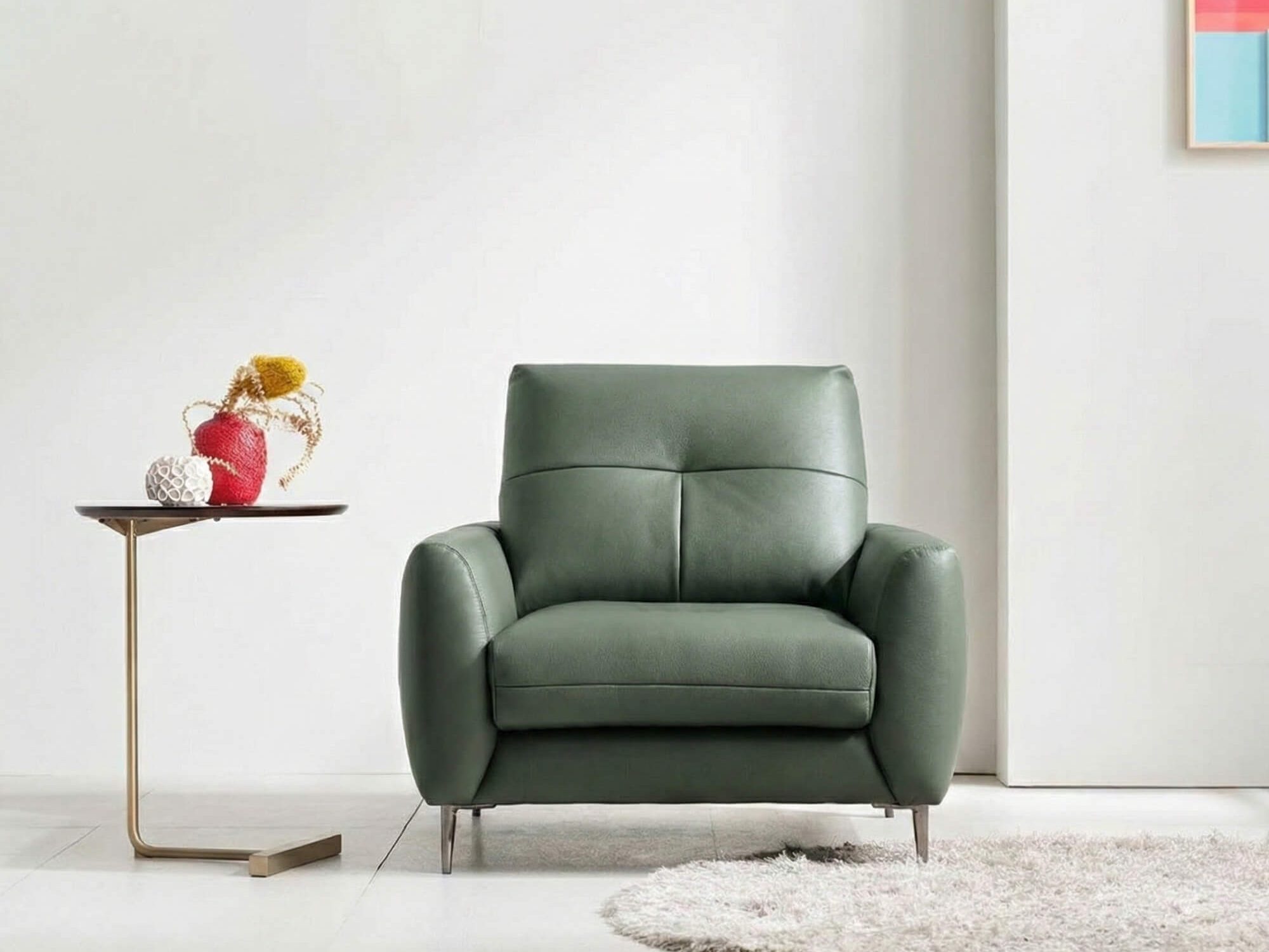 Sofa CUSHY - Sofa Đơn Bọc Da Thư Giãn Cho Gia Đình