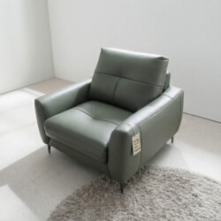 Sofa CUSHY - Sofa Đơn Bọc Da Thư Giãn Cho Gia Đình