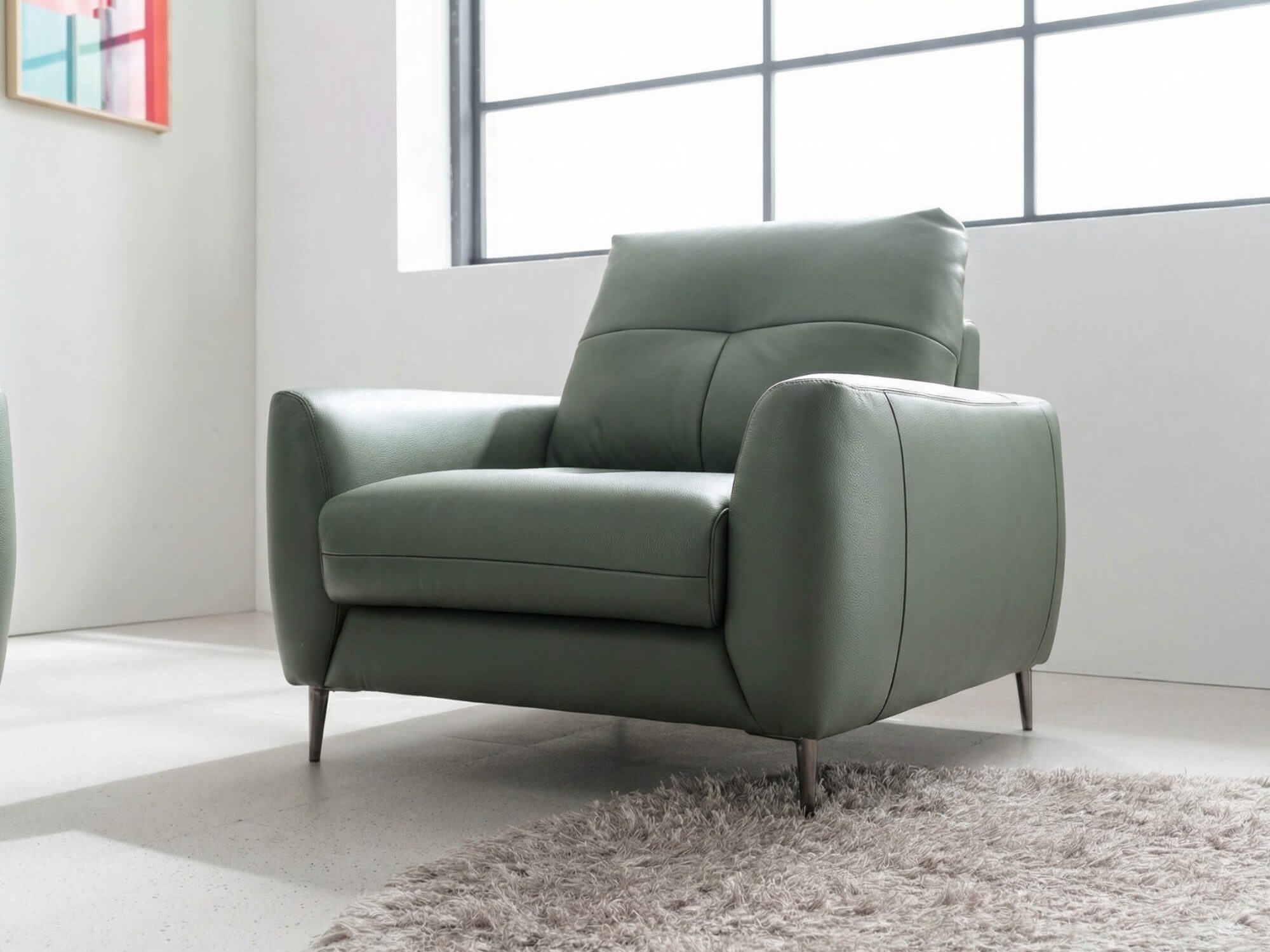 Sofa CUSHY - Sofa Đơn Bọc Da Thư Giãn Cho Gia Đình