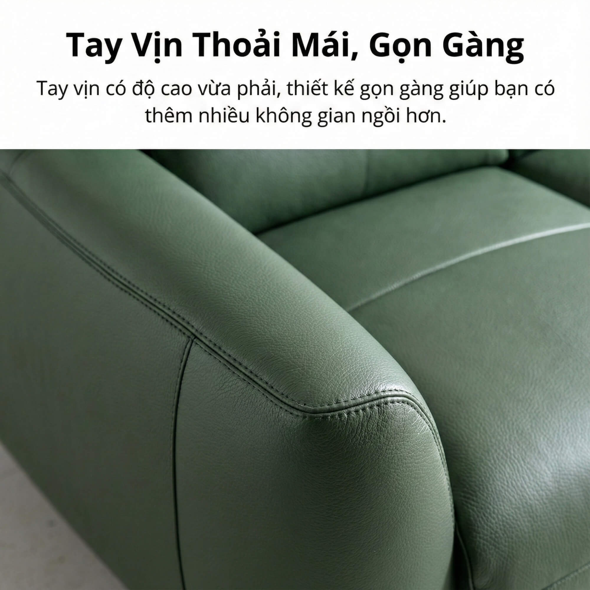 Sofa CUSHY - Sofa Đơn Bọc Da Thư Giãn Cho Gia Đình
