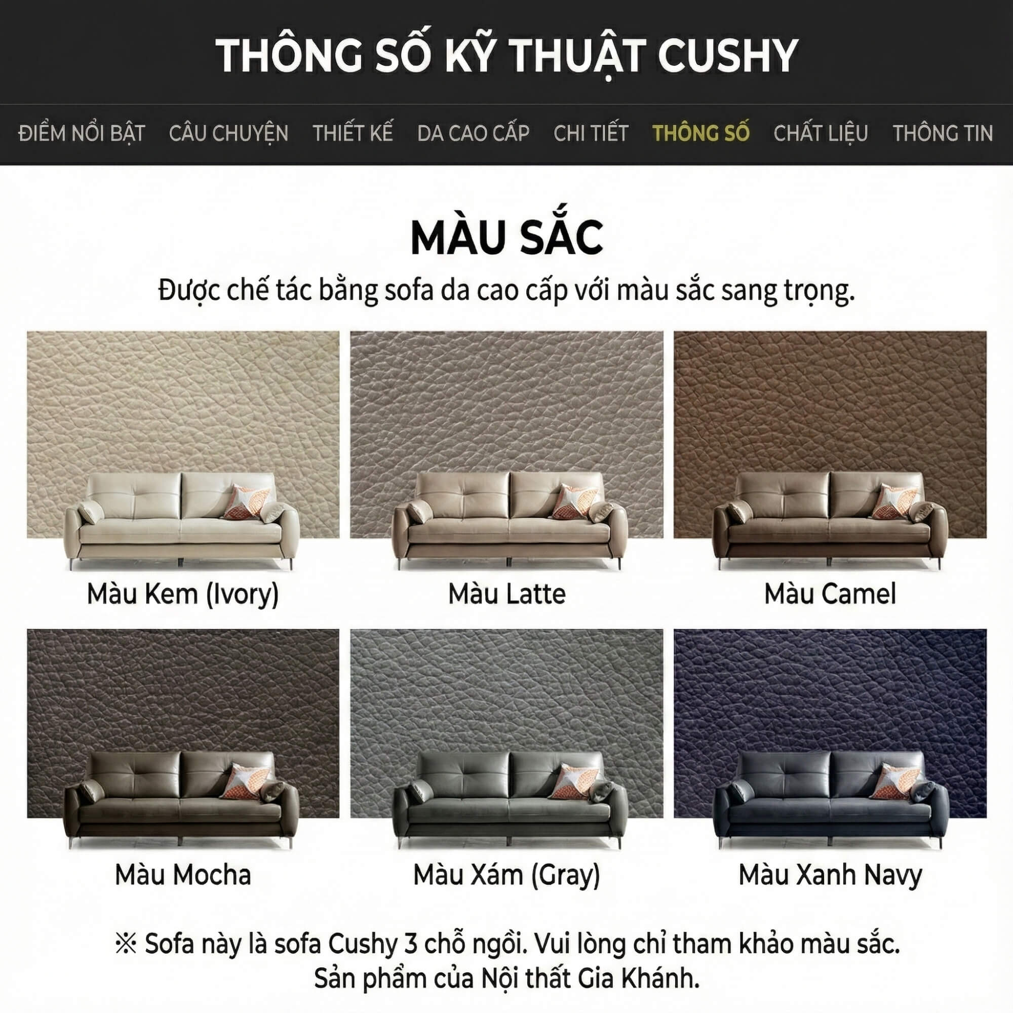 Sofa CUSHY - Sofa Đơn Bọc Da Thư Giãn Cho Gia Đình