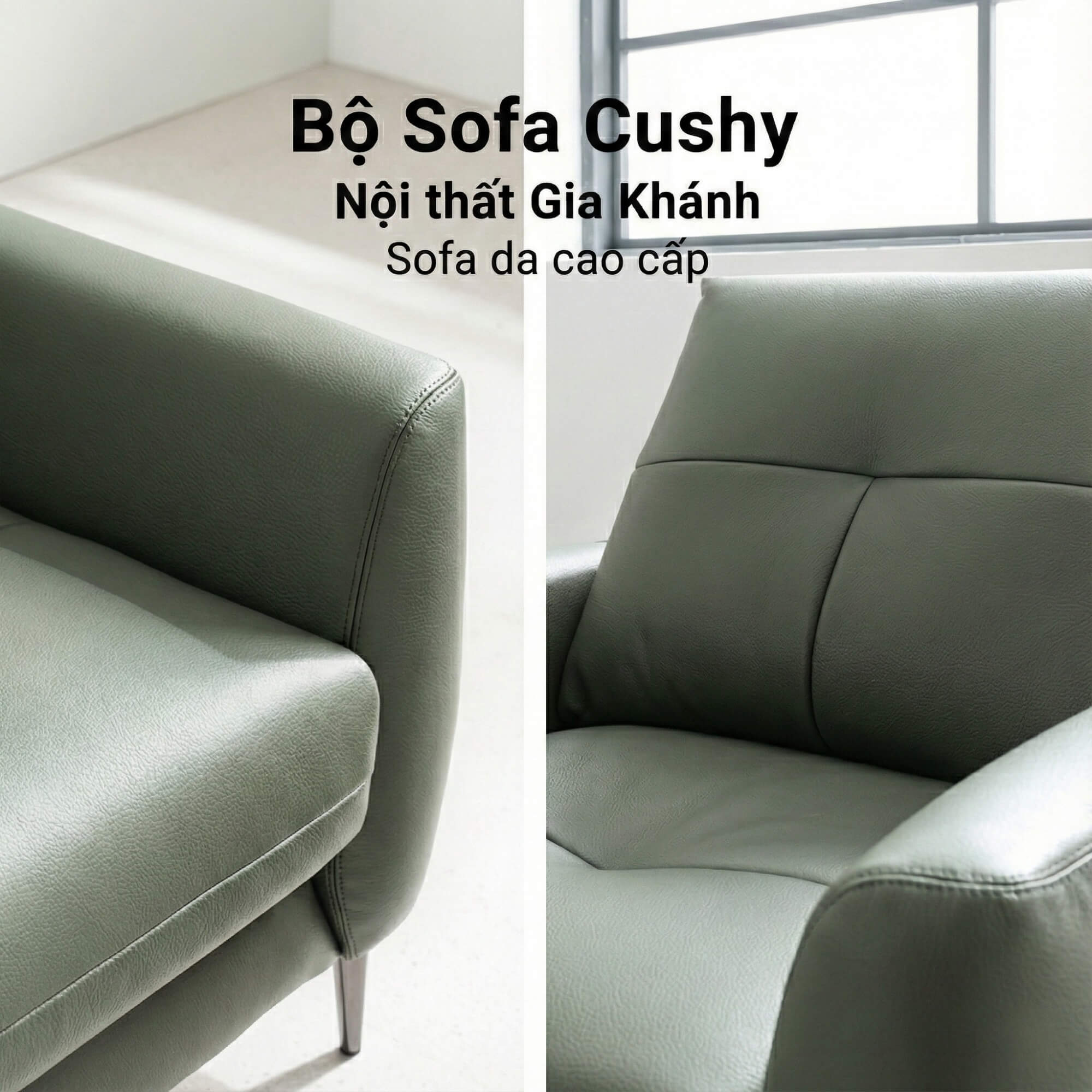Sofa CUSHY - Sofa Đơn Bọc Da Thư Giãn Cho Gia Đình