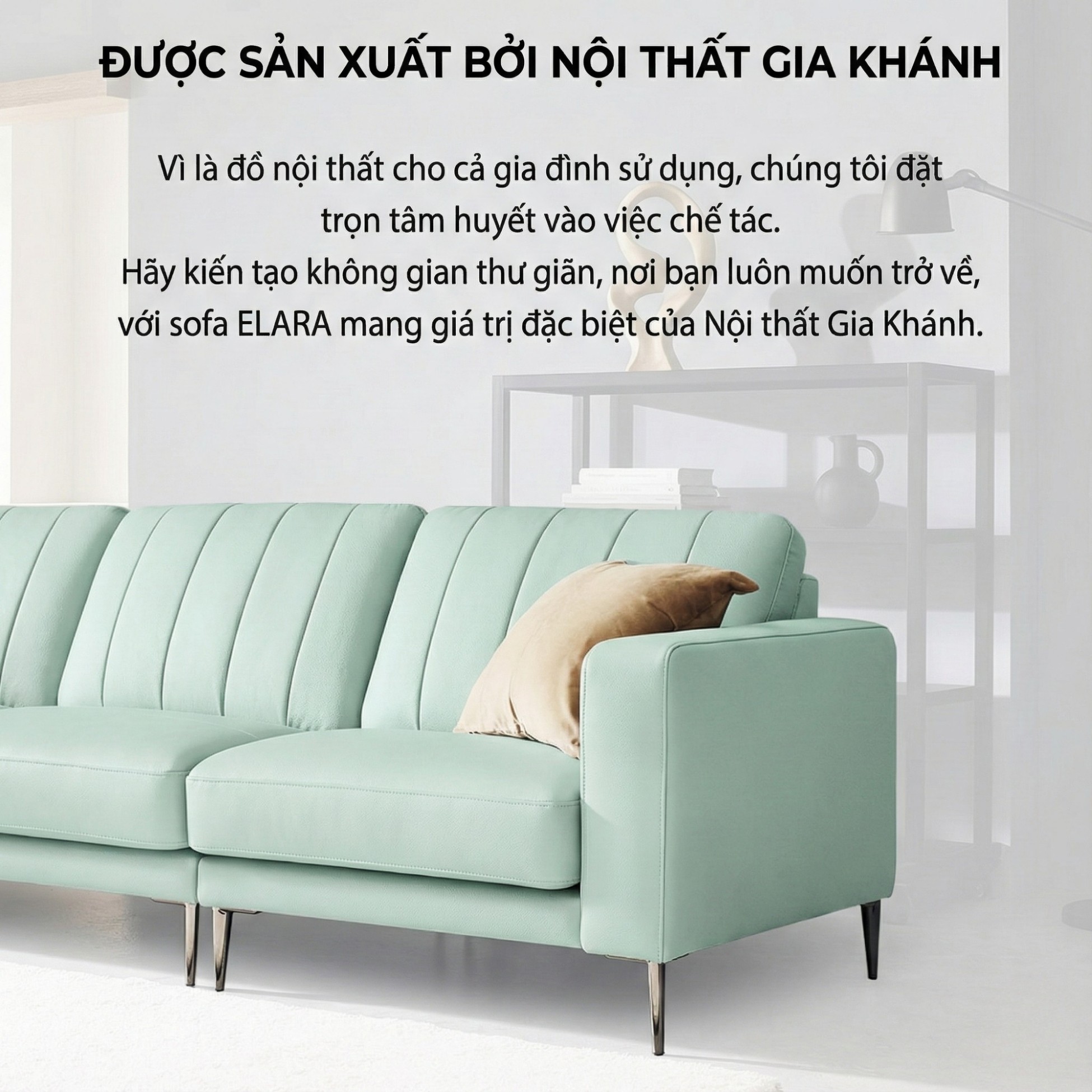 Sofa ELARA - Sofa Hiện Đại Kiểu Dáng Retro Cao Cấp Đem Lại Cảm Giác Thoải Mái