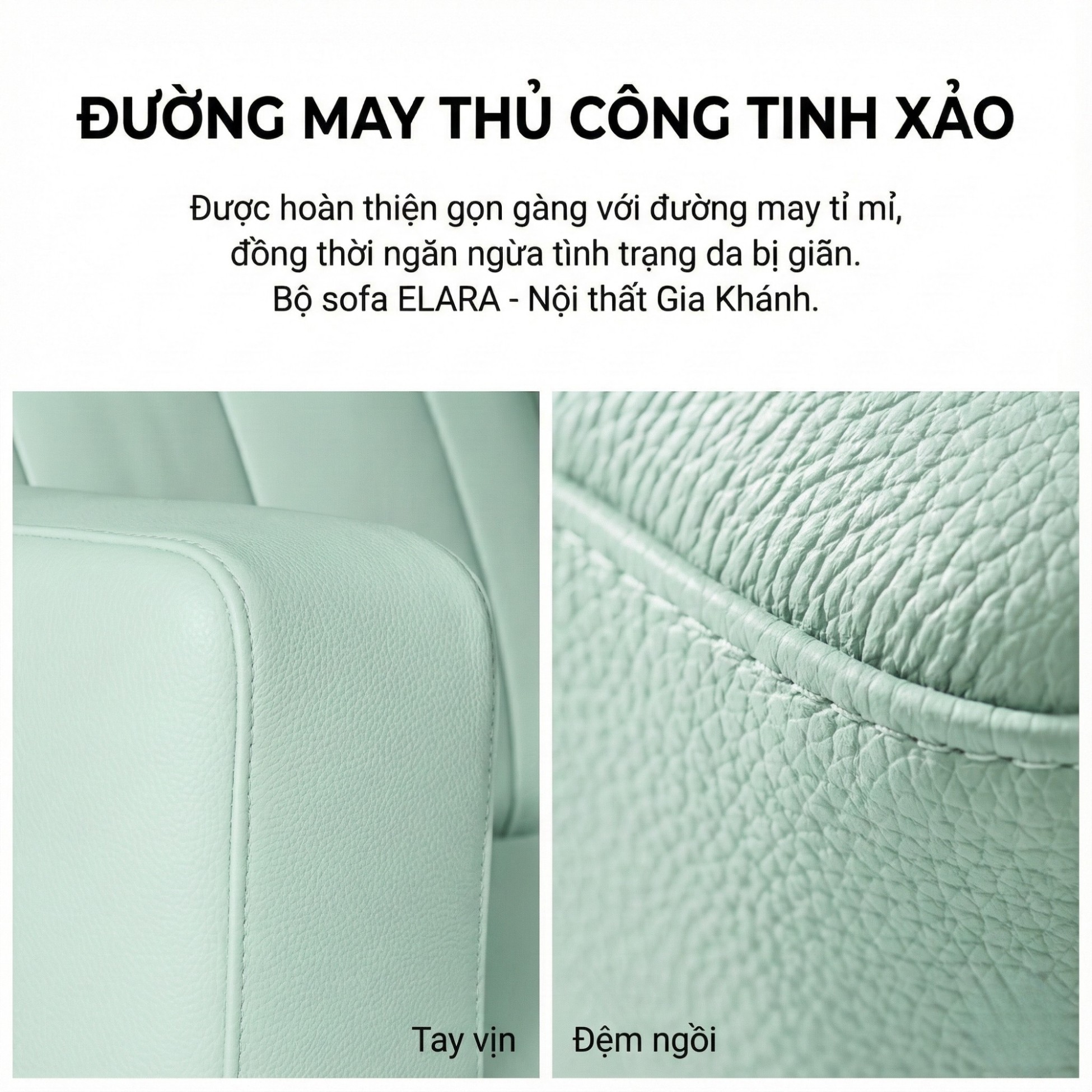 Sofa ELARA - Sofa Hiện Đại Kiểu Dáng Retro Cao Cấp Đem Lại Cảm Giác Thoải Mái