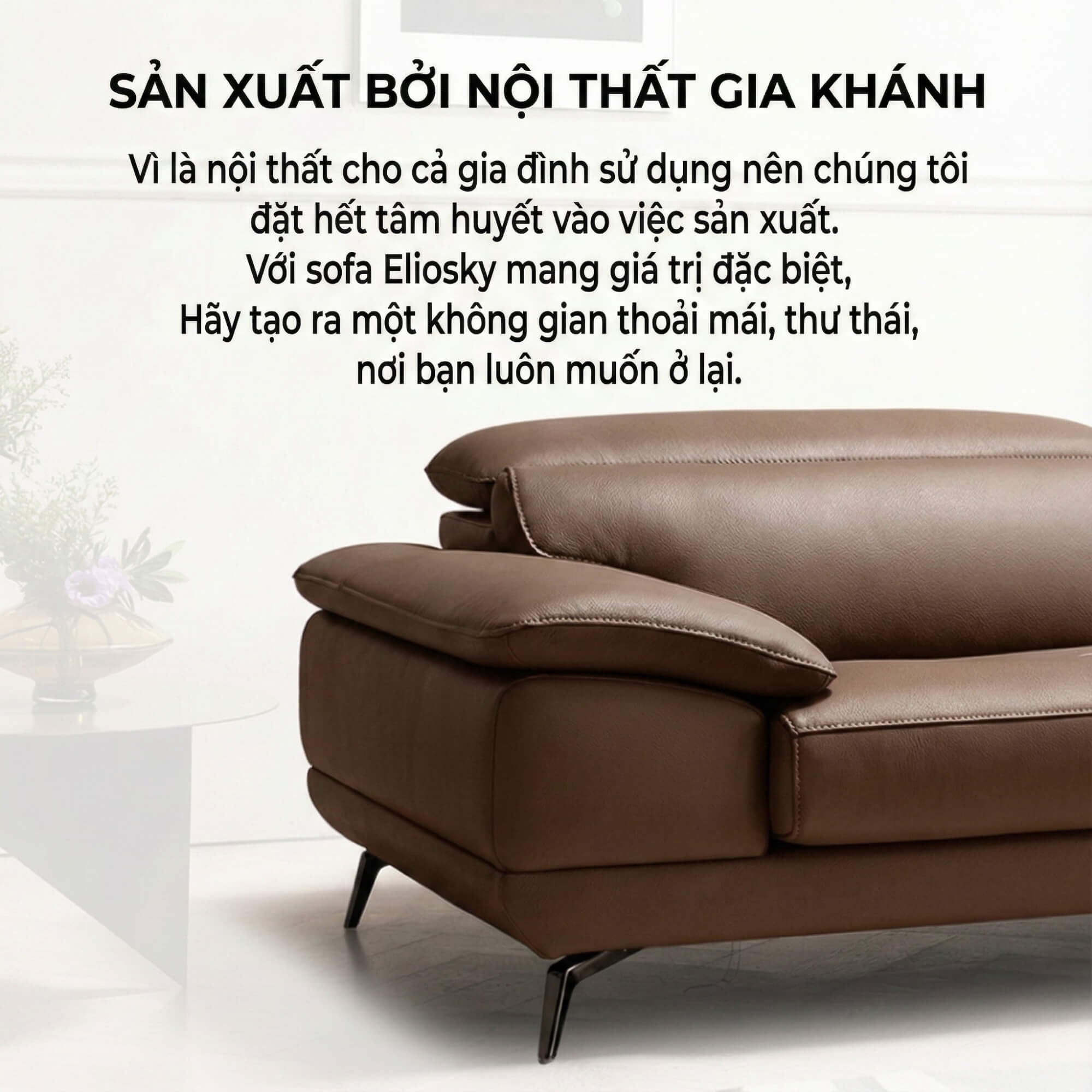 Sofa ELIOSKY - Sofa Góc Có Tựa Đầu Thông Minh Thư Giãn Êm Như Mây