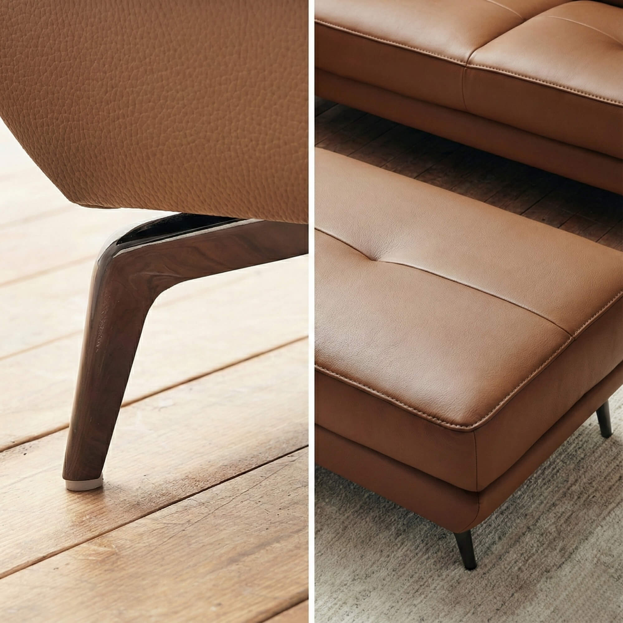 Sofa ELIOTT - Sofa Da Tối Giản Cho Phòng Khách Trẻ Trung 