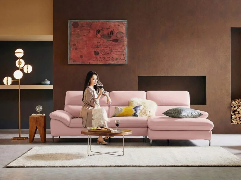 Sofa ESTEL – Sofa Góc Bọc Da Cao Cấp Hiện Đại Và Êm Ái