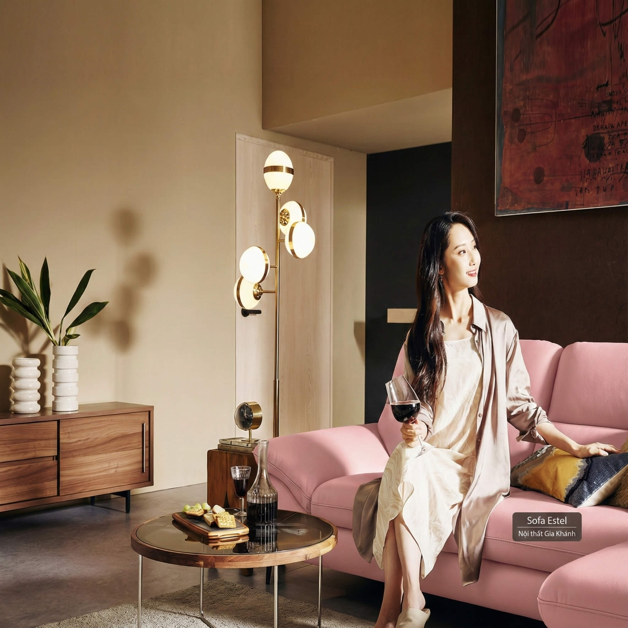 Sofa ESTEL – Sofa Góc Bọc Da Cao Cấp Hiện Đại Và Êm Ái