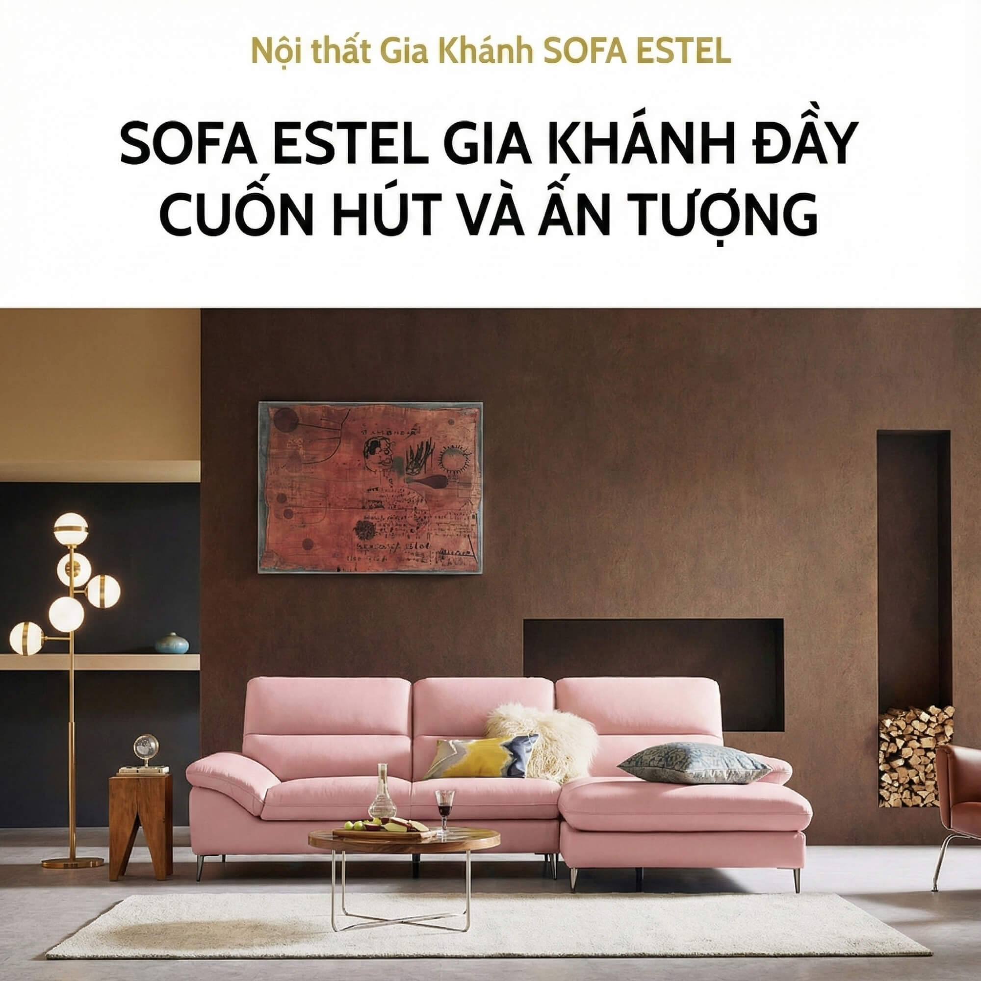 Sofa ESTEL – Sofa Góc Bọc Da Cao Cấp Hiện Đại Và Êm Ái