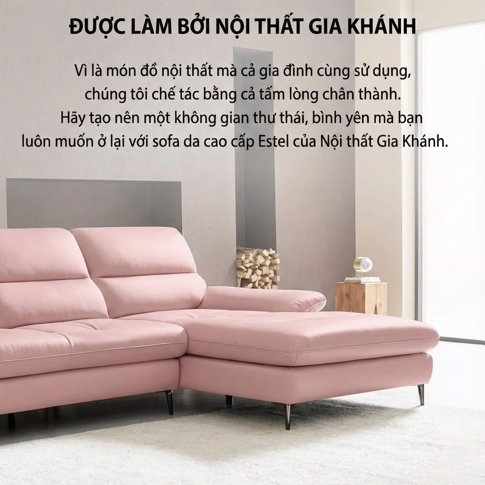 Sofa ESTEL – Sofa Góc Bọc Da Cao Cấp Hiện Đại Và Êm Ái