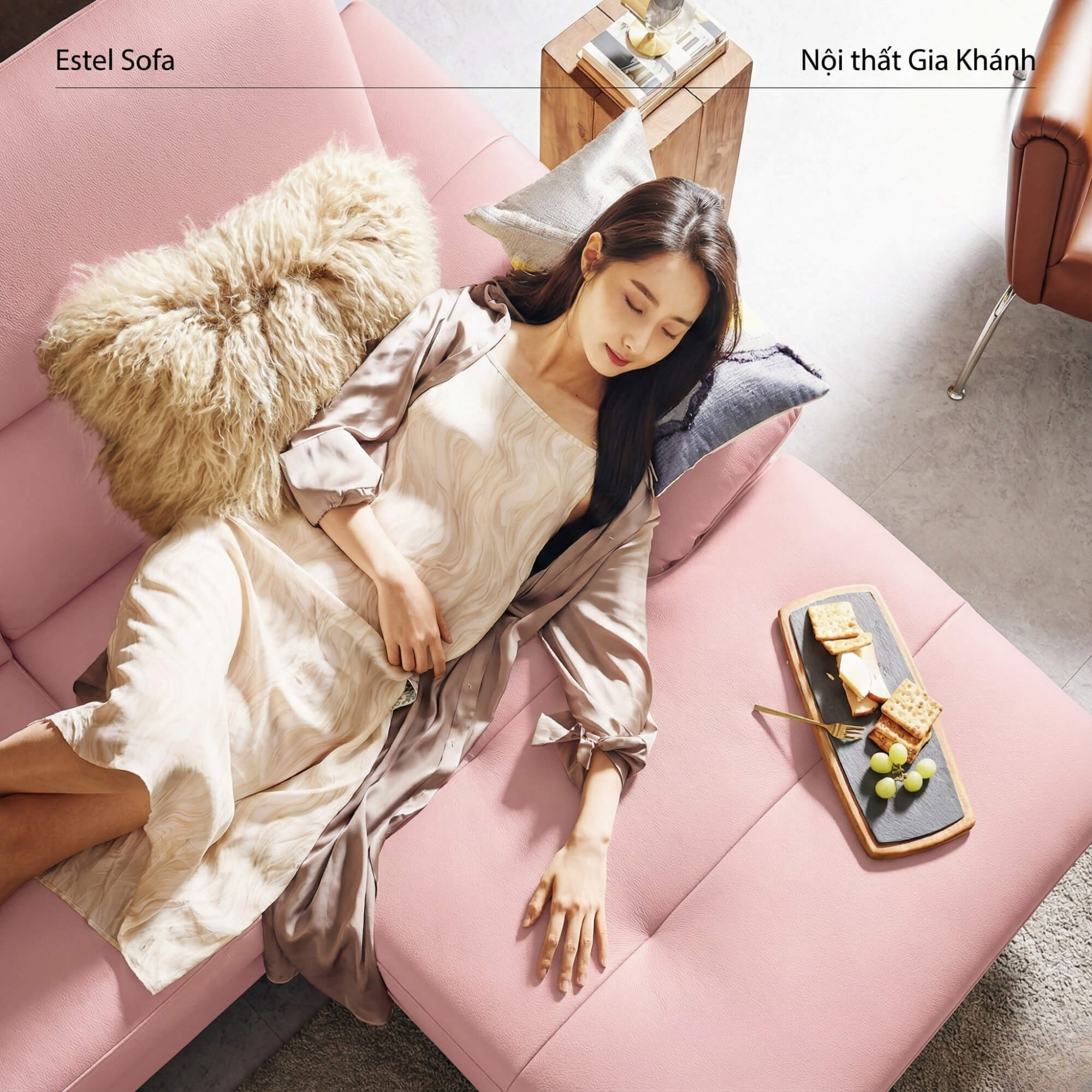 Sofa ESTEL – Sofa Góc Bọc Da Cao Cấp Hiện Đại Và Êm Ái