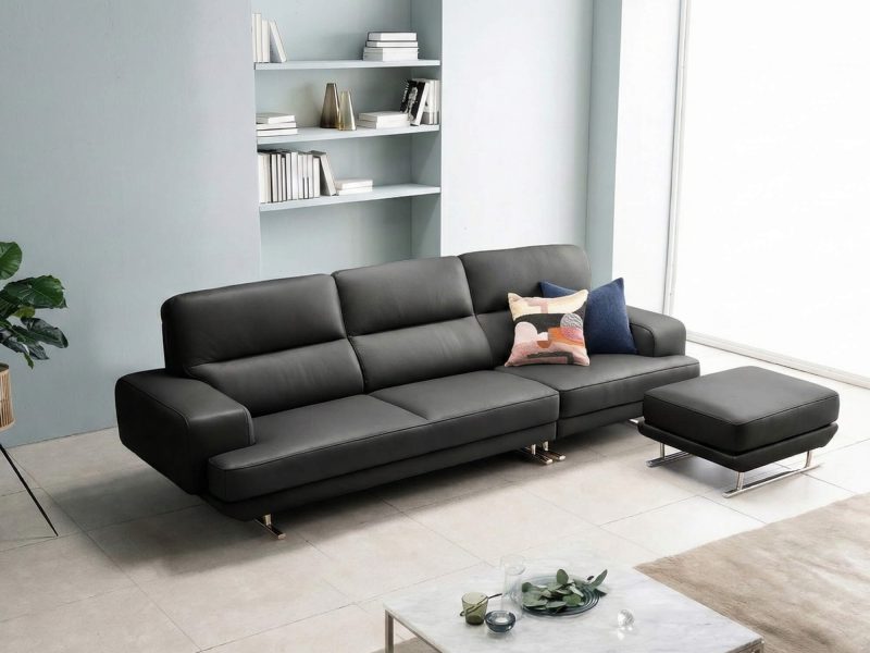 Sofa ETHEREAL - Sofa Băng Bọc Da Thiết kế Mạnh Mẽ, Sang Trọng