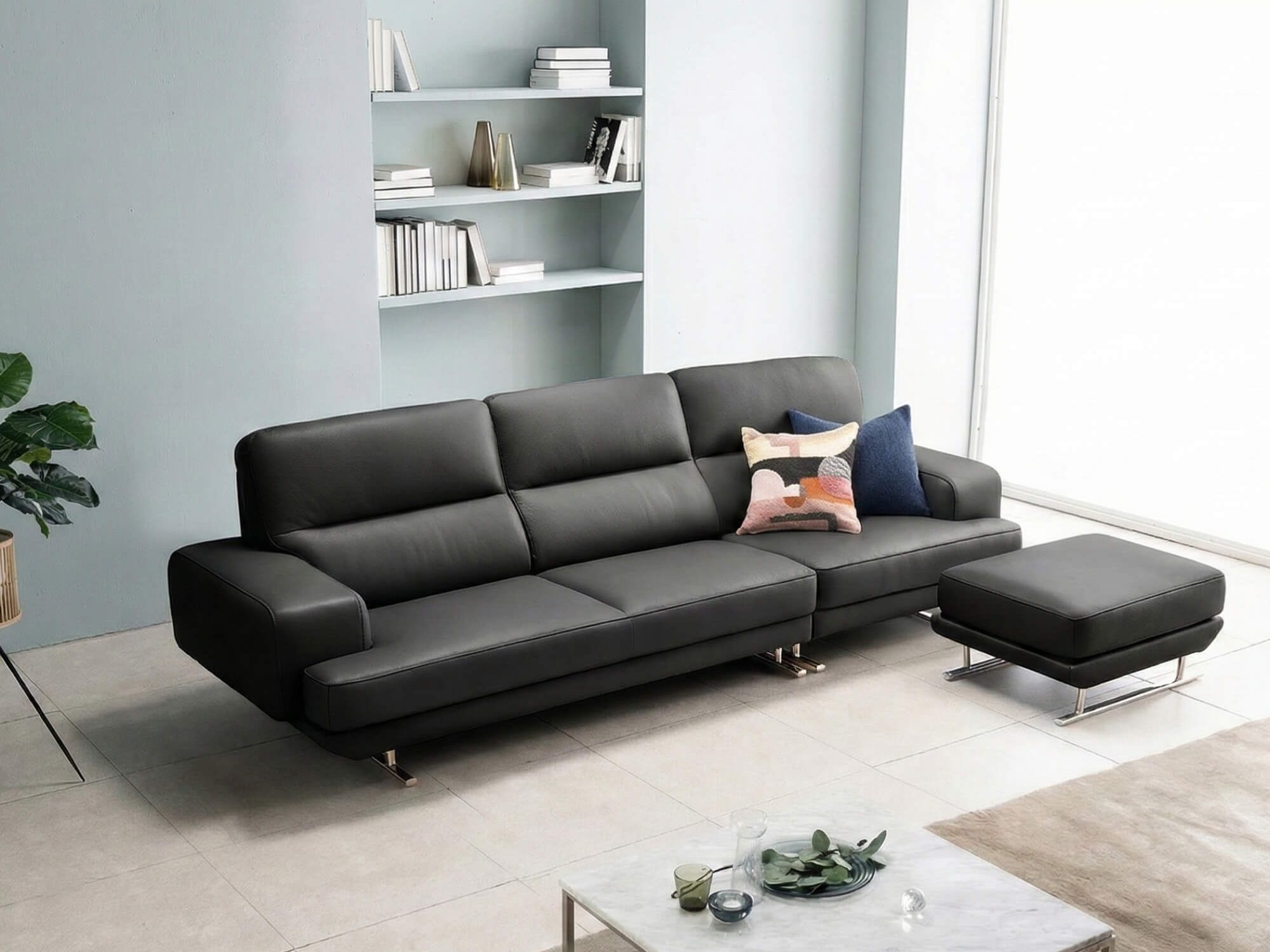 Sofa ETHEREAL - Sofa Băng Bọc Da Thiết kế Mạnh Mẽ, Sang Trọng