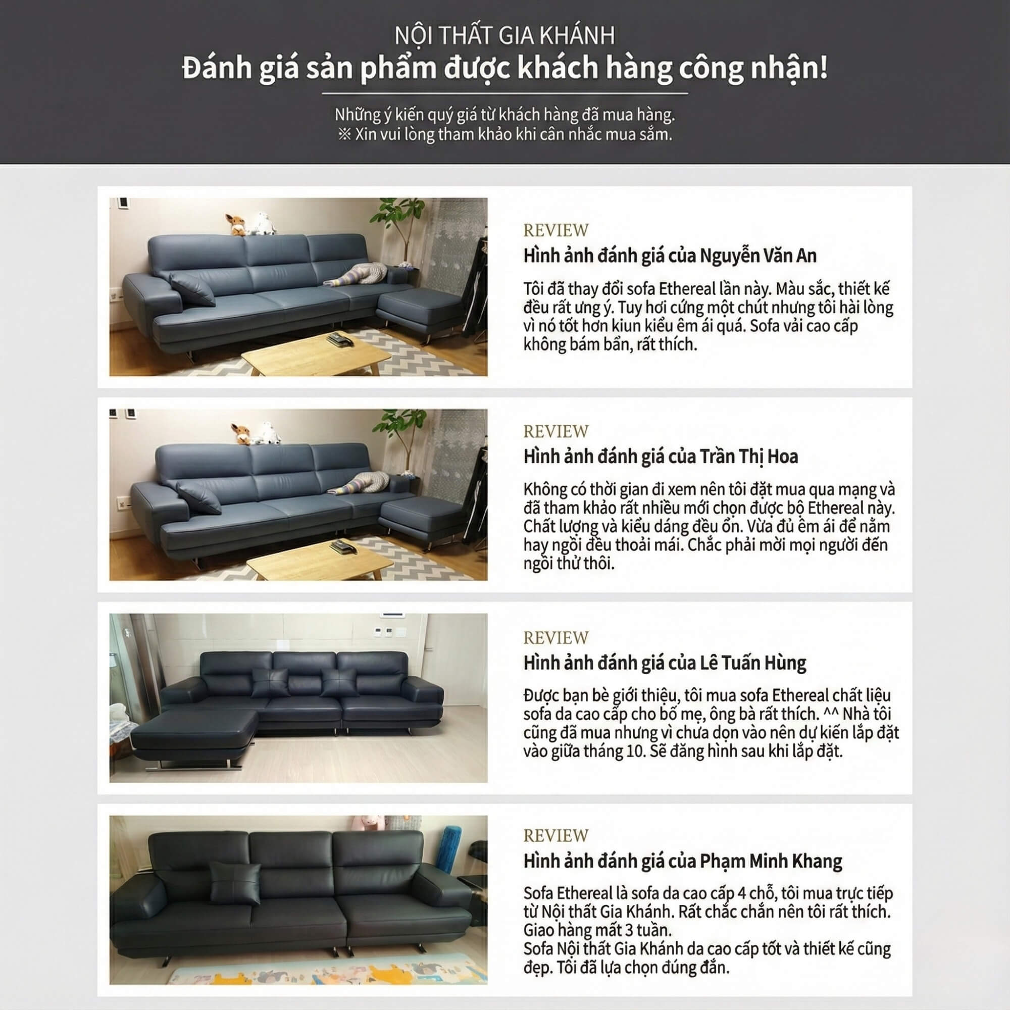Sofa ETHEREAL - Sofa Băng Bọc Da Thiết kế Mạnh Mẽ, Sang Trọng