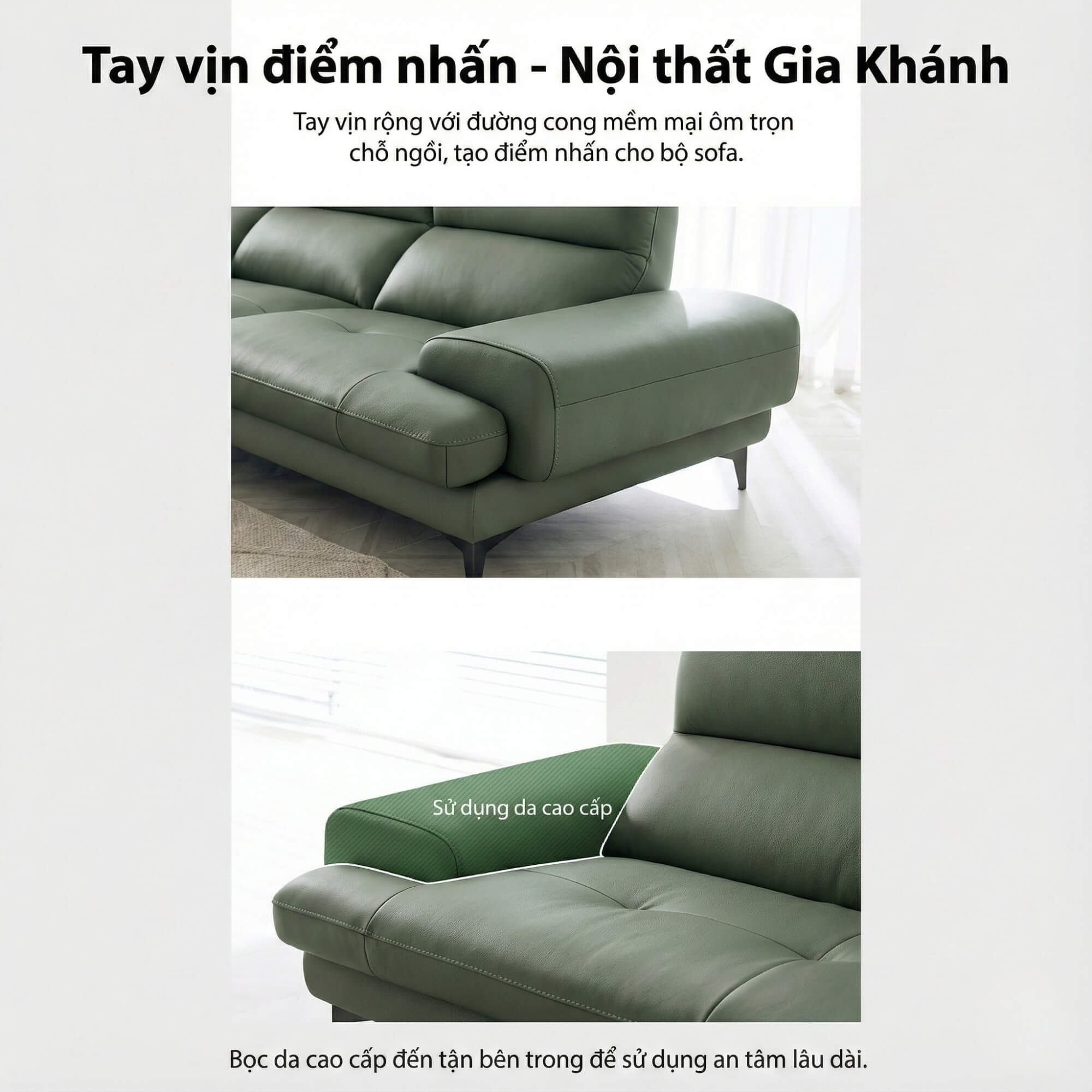 Sofa FAIRCOME - Sofa Băng Bọc Da Êm Ái Đem Đến Thoải Mái