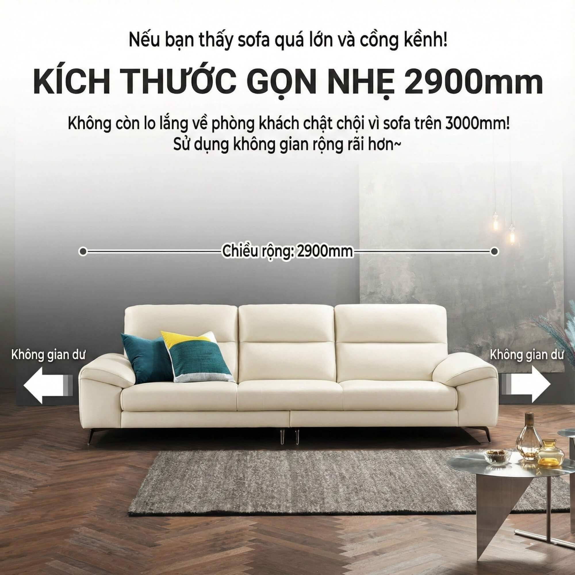 Sofa FORMORY - Sofa Da Dáng Văng Thư Giãn Cho Phòng Khách