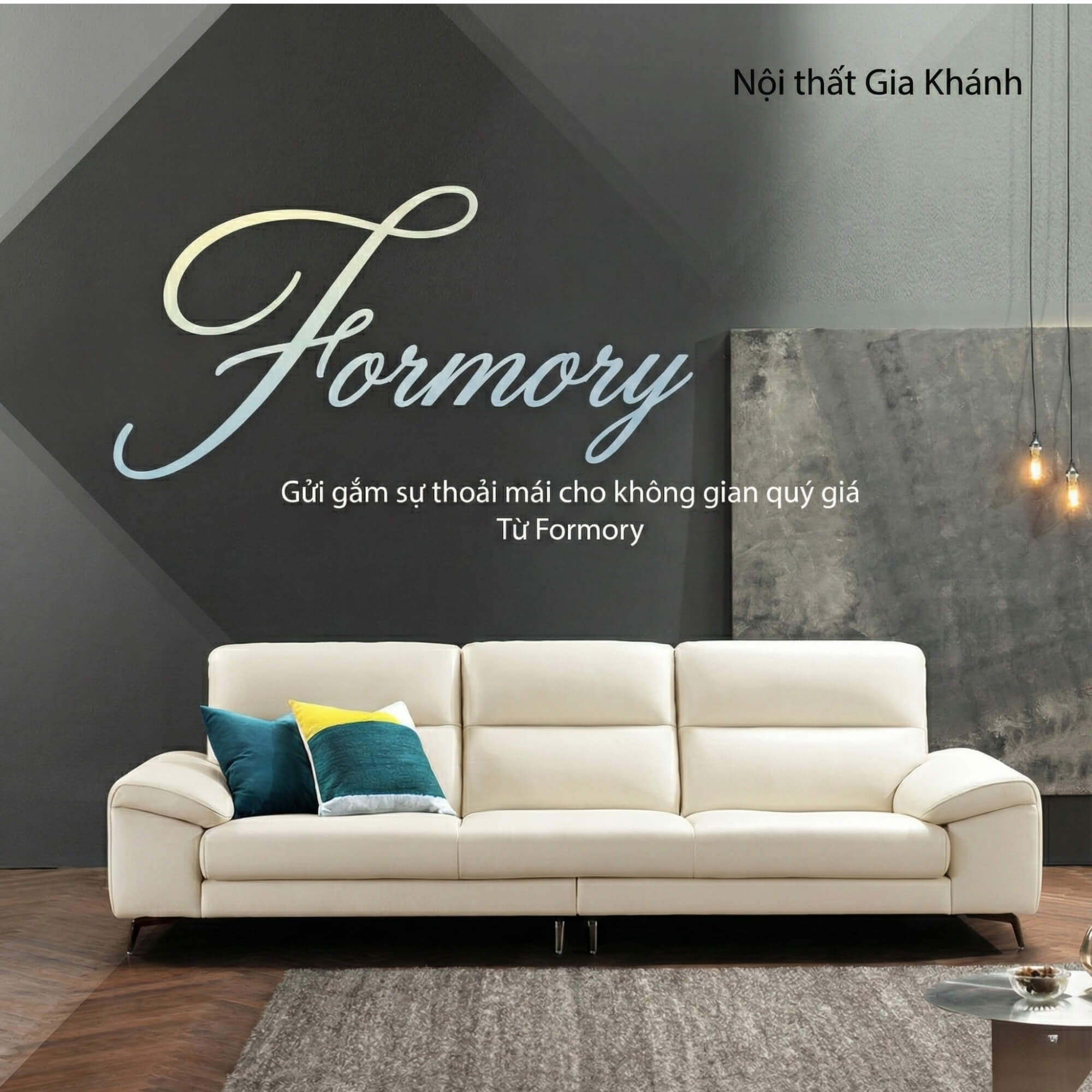 Sofa FORMORY - Sofa Da Dáng Văng Thư Giãn Cho Phòng Khách