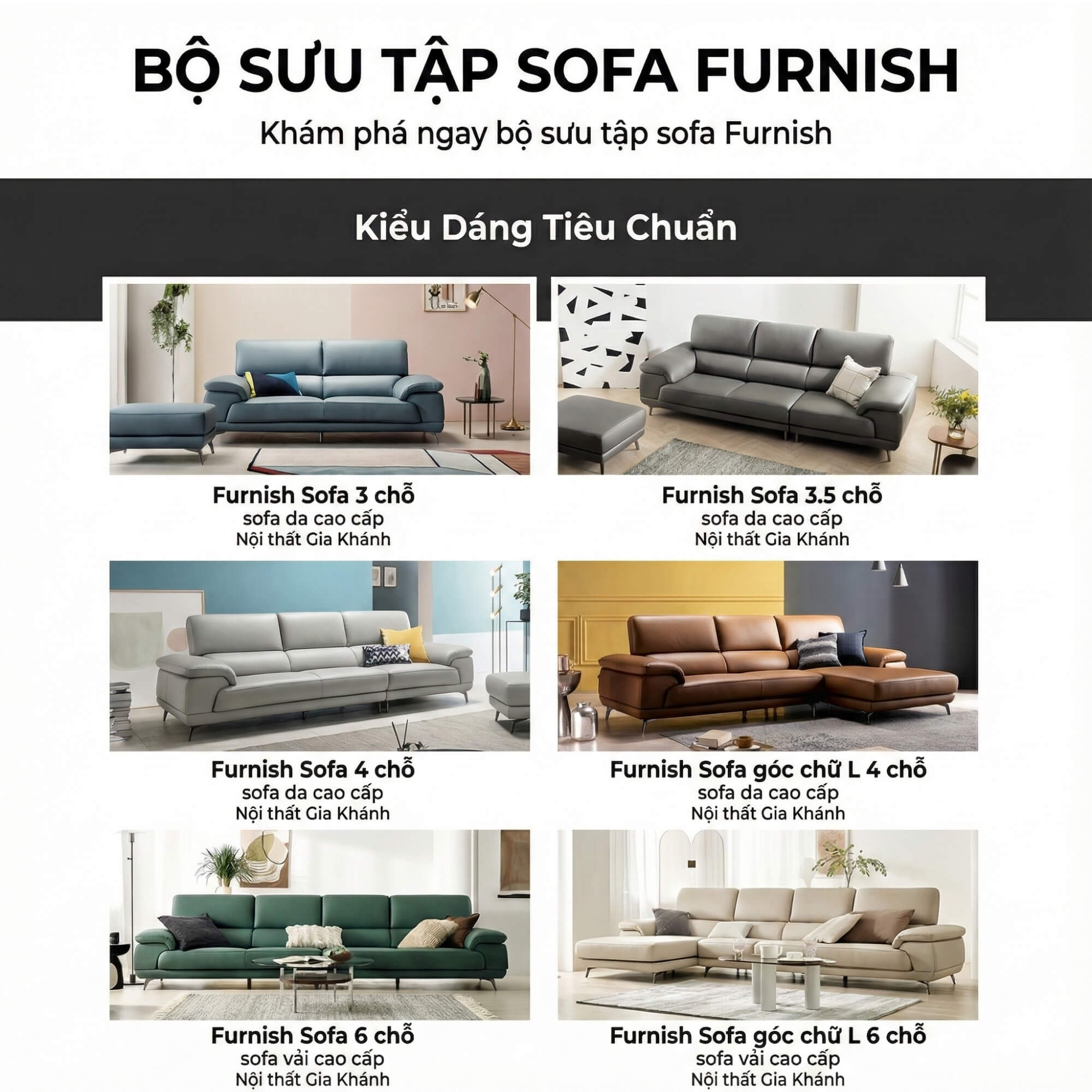 Sofa FURNISH - Sofa Băng Bọc Da Thiết Kế Tinh Tế Cho Phòng Khách Tối Giản