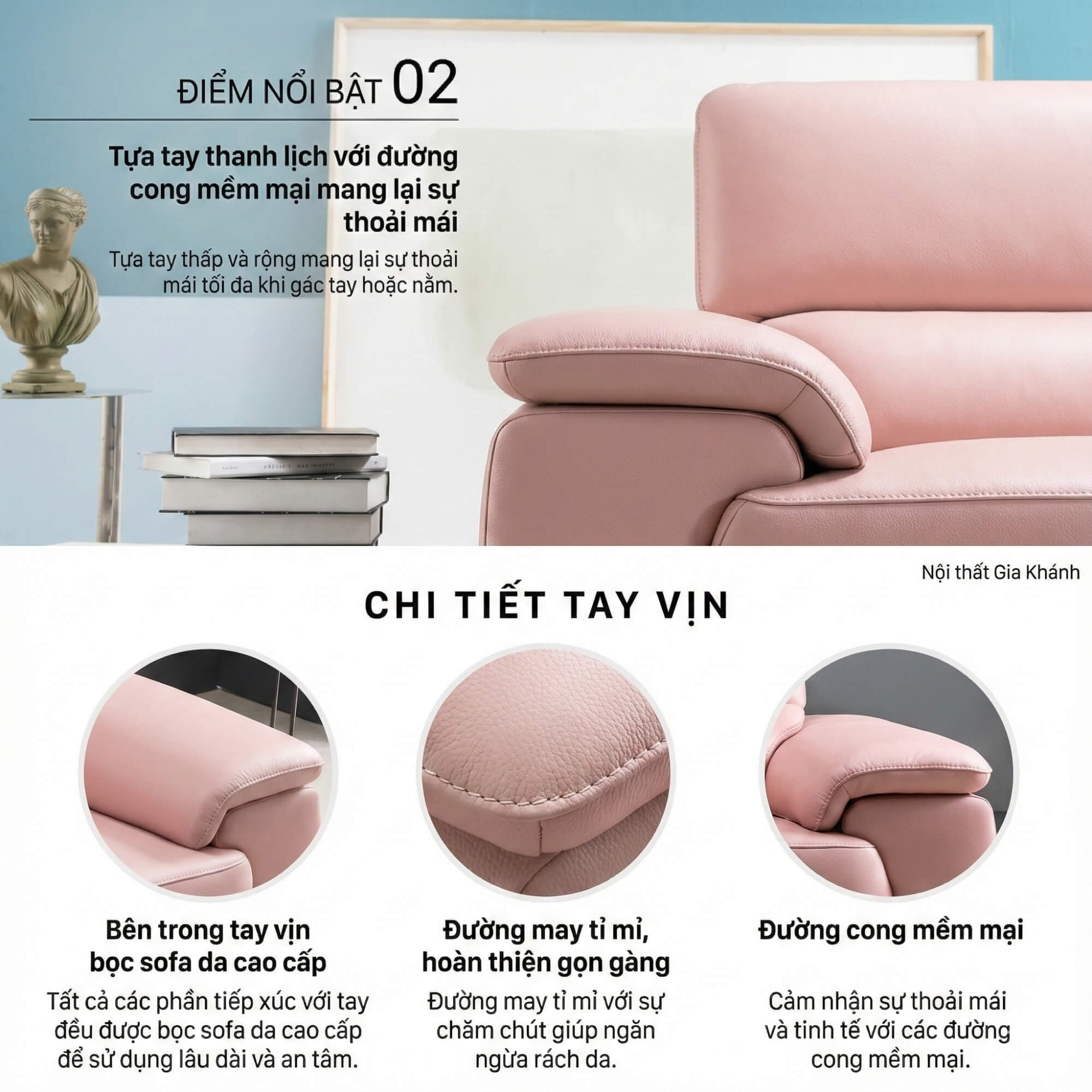 Sofa FURNISH - Sofa Băng Bọc Da Thiết Kế Tinh Tế Cho Phòng Khách Tối Giản