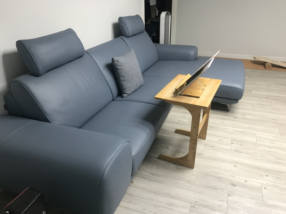 Sofa FINIAL - Sofa Bọc Da Lệch Góc Kiểu Dáng Bắc Âu Trang Nhã