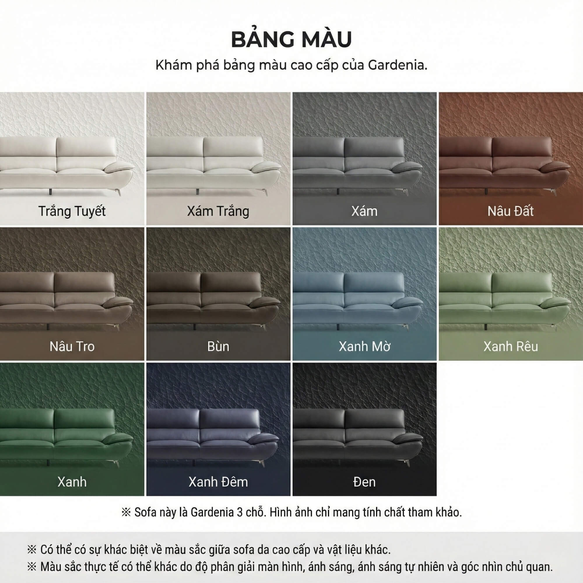 Sofa GARDENIA - Sofa Băng 2 Chỗ Nhỏ Gọn Cho Phòng Khách Mini 