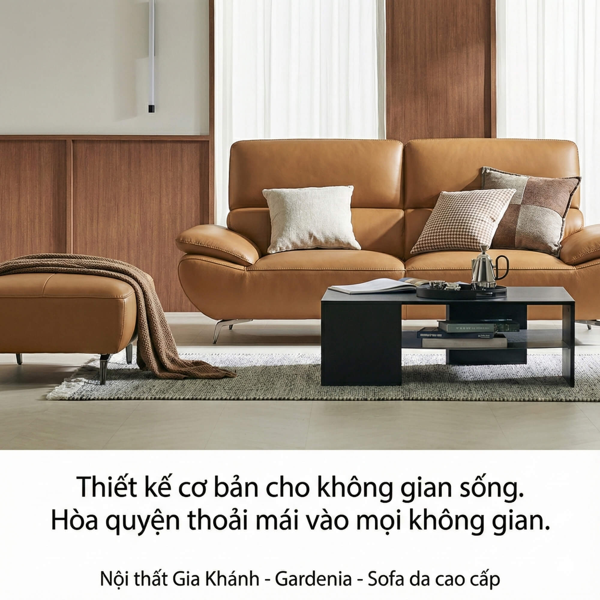 Sofa GARDENIA - Sofa Băng 2 Chỗ Nhỏ Gọn Cho Phòng Khách Mini 