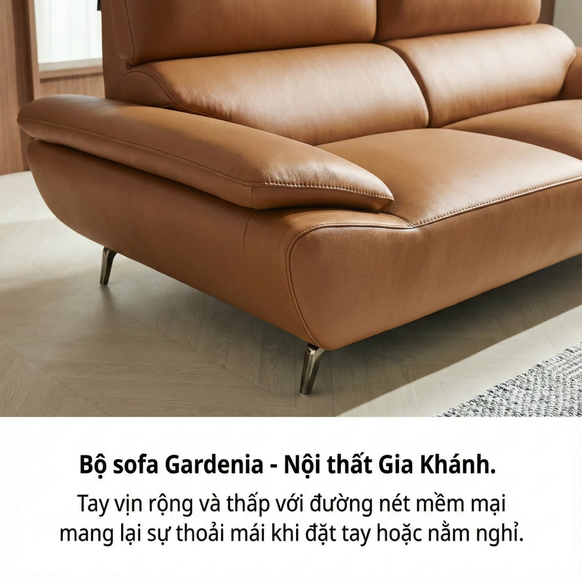 Sofa GARDENIA - Sofa Băng 2 Chỗ Nhỏ Gọn Cho Phòng Khách Mini 