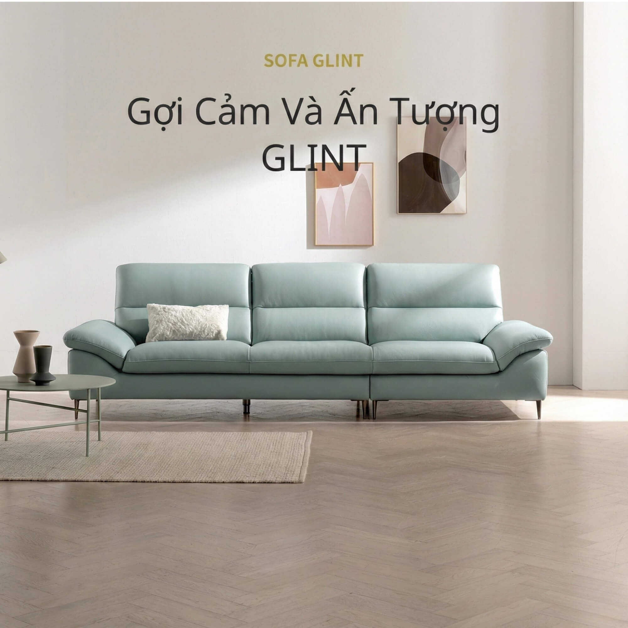 Sofa GLINT – Sofa Da Dáng Băng Hiện Đại Êm Ái Khi Thư Giãn