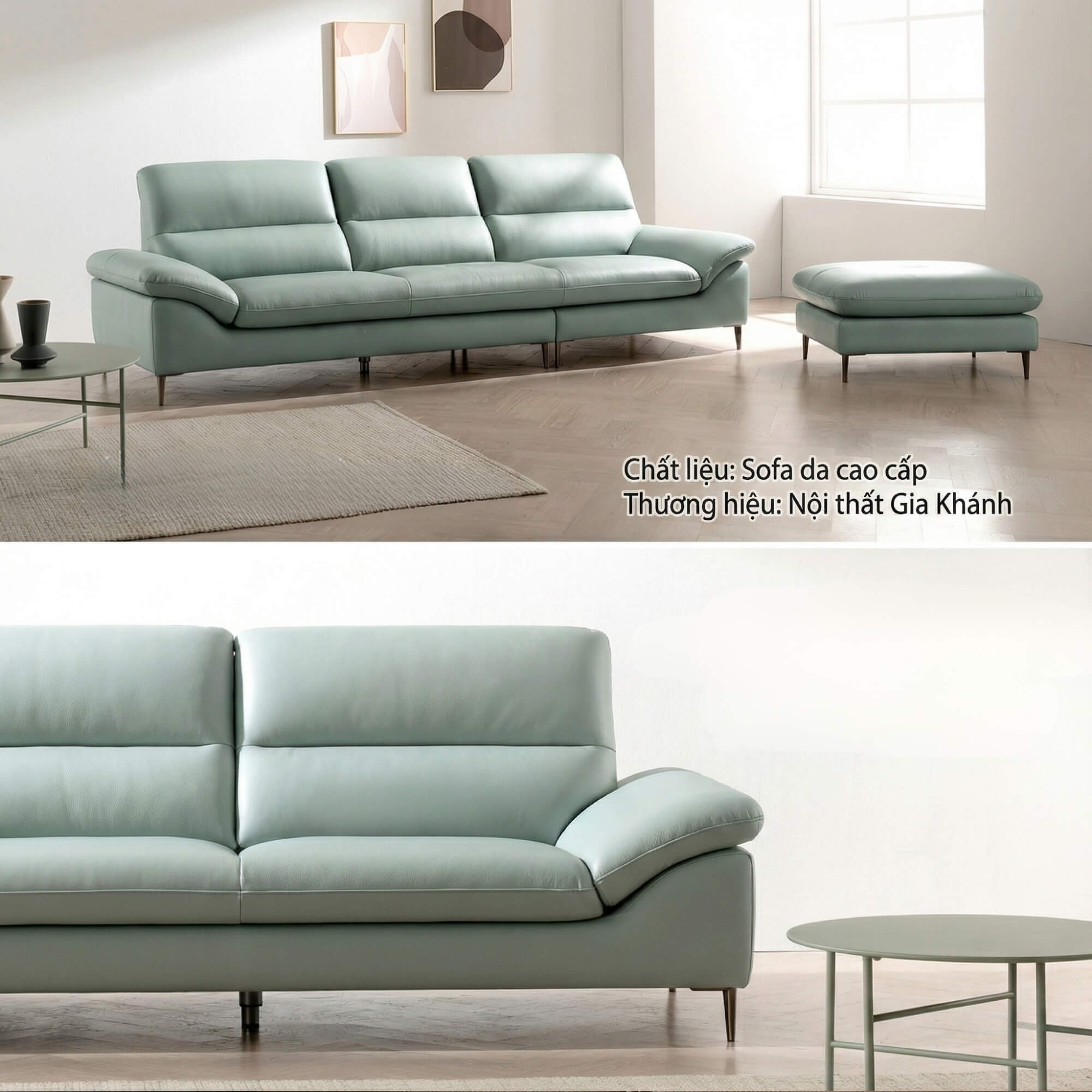 Sofa GLINT – Sofa Da Dáng Băng Hiện Đại Êm Ái Khi Thư Giãn