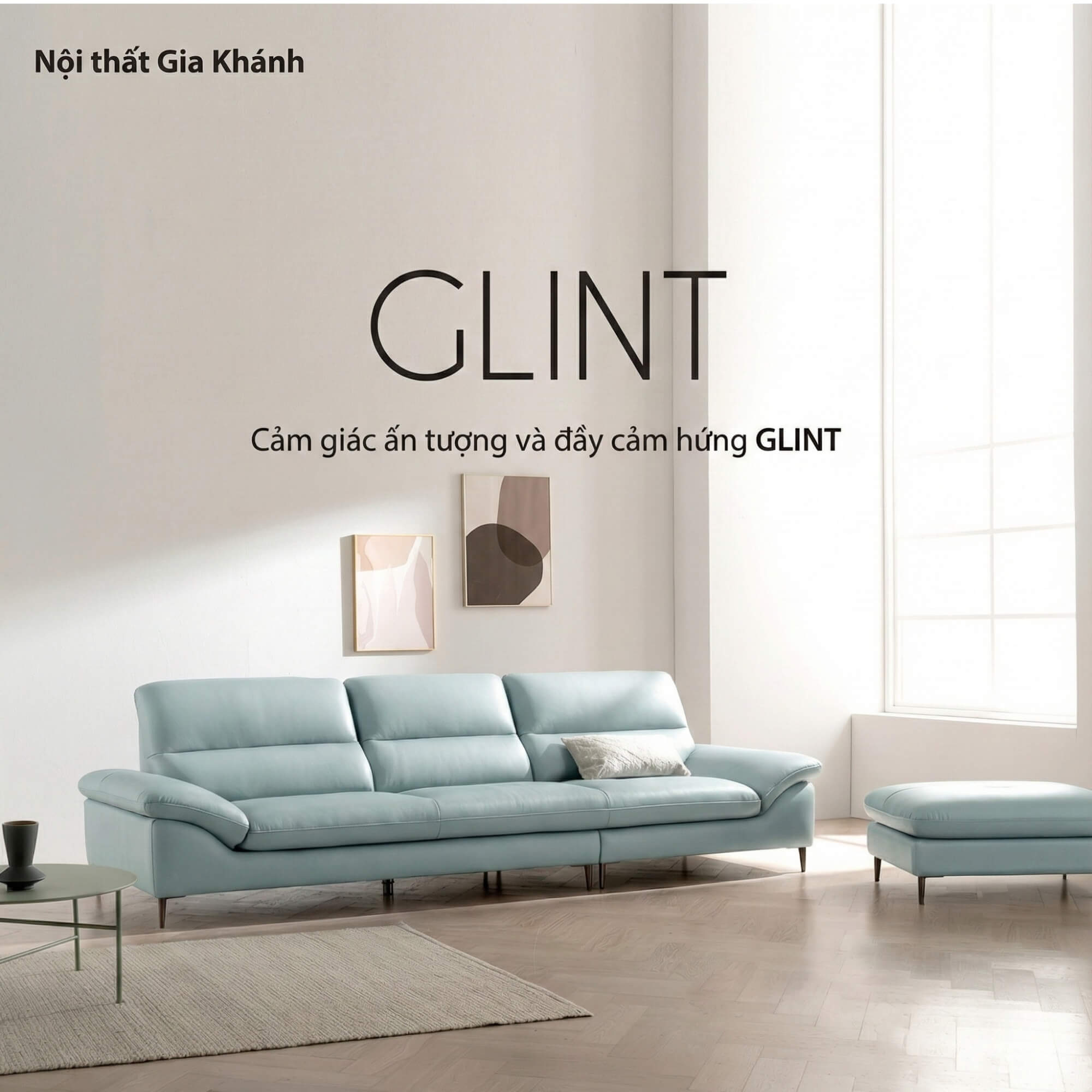 Sofa GLINT – Sofa Da Dáng Băng Hiện Đại Êm Ái Khi Thư Giãn