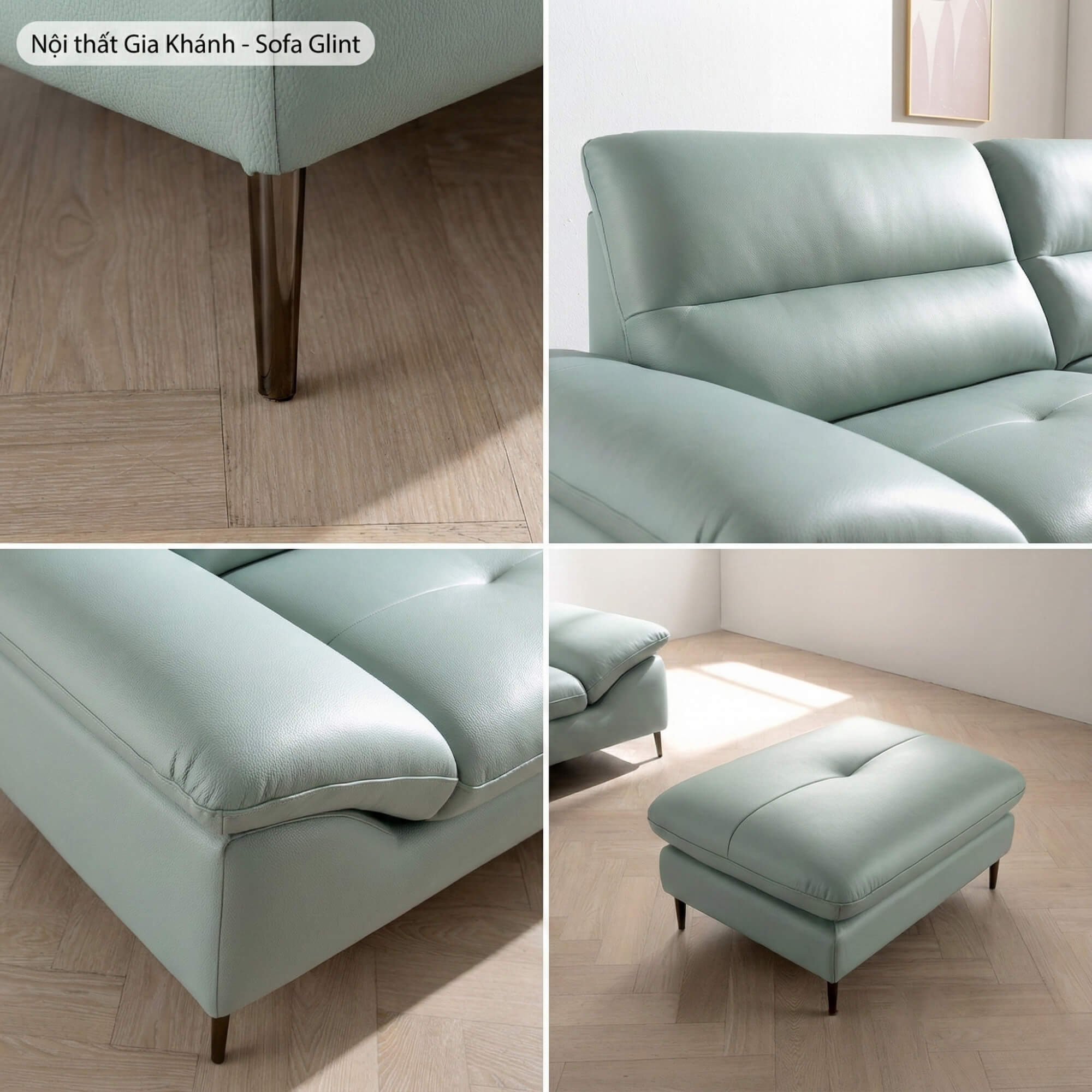 Sofa GLINT – Sofa Da Dáng Băng Hiện Đại Êm Ái Khi Thư Giãn