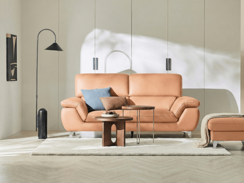 Sofa HEARTWARMING - Sofa Băng 2 Chỗ Bọc Da Ấm Áp Cho Gia Đình(Hàng Order)