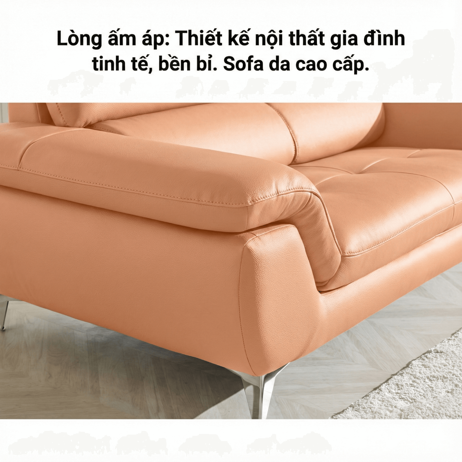 Sofa HEARTWARMING - Sofa Băng 2 Chỗ Bọc Da Ấm Áp Cho Gia Đình