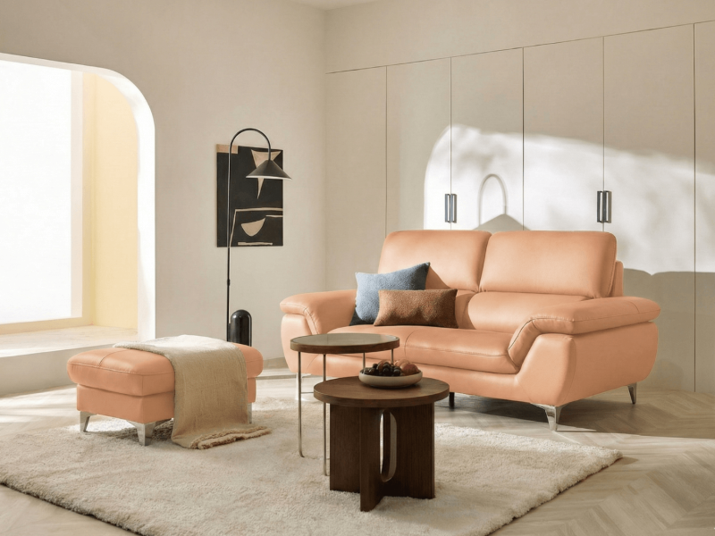 Sofa HEARTWARMING - Sofa Băng 2 Chỗ Bọc Da Ấm Áp Cho Gia Đình