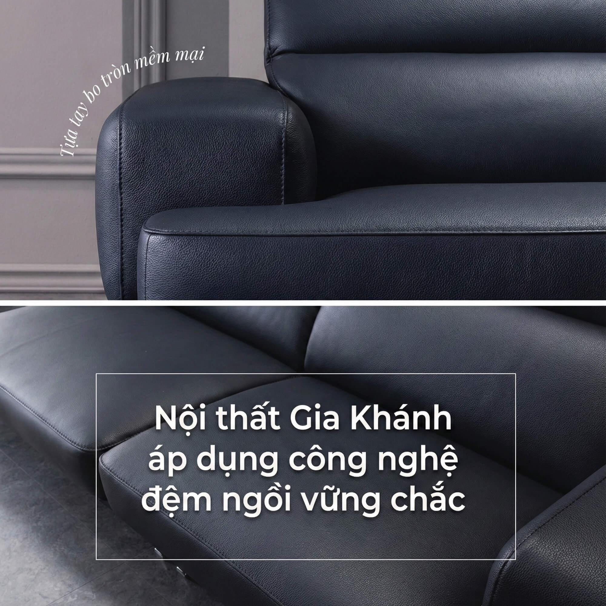 Sofa HEIRLOOM - Sofa Băng Bọc Da Thiết Kế Mạnh Mẽ Có Tựa Đầu Thông Minh