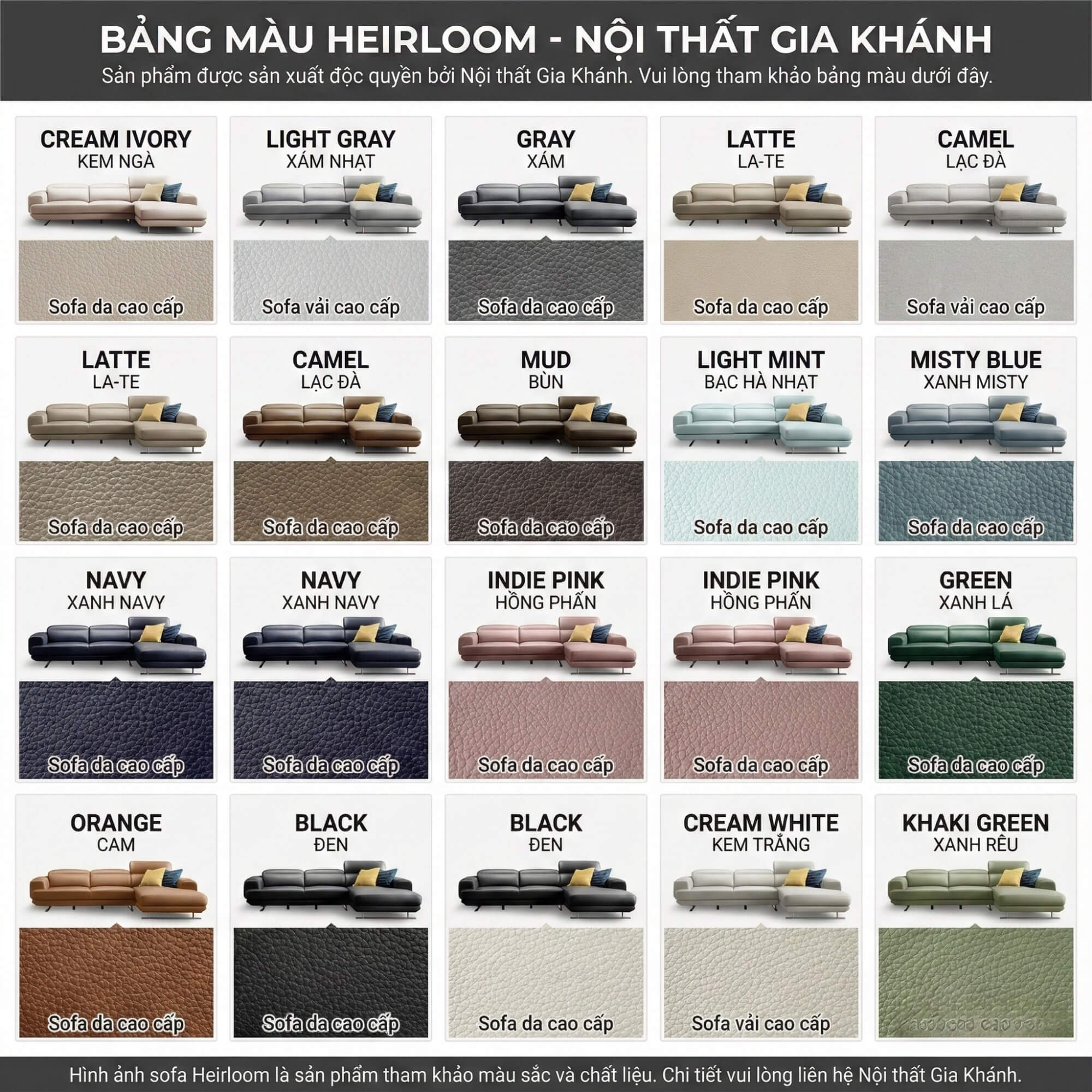 Sofa HEIRLOOM - Sofa Băng Bọc Da Thiết Kế Mạnh Mẽ Có Tựa Đầu Thông Minh