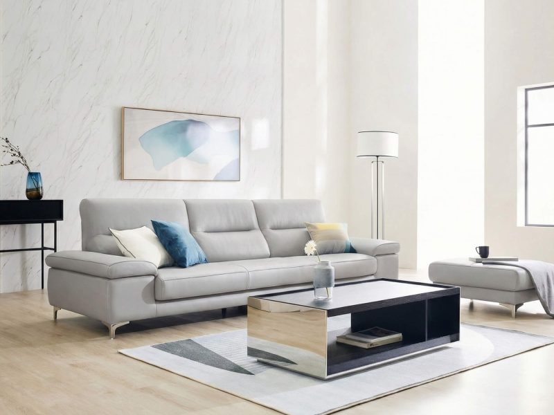Sofa HOMYN - Sofa Băng Bắc Âu Bọc Da Cao Cấp Tối Giản